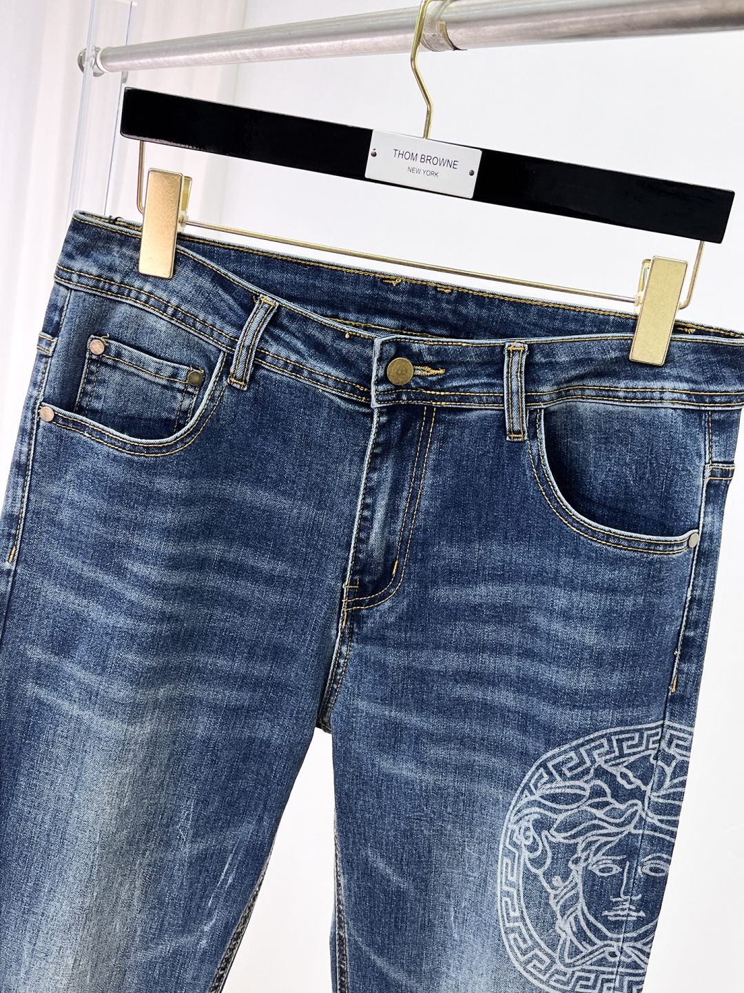 Versace Male Jeans Denim Slim Fit