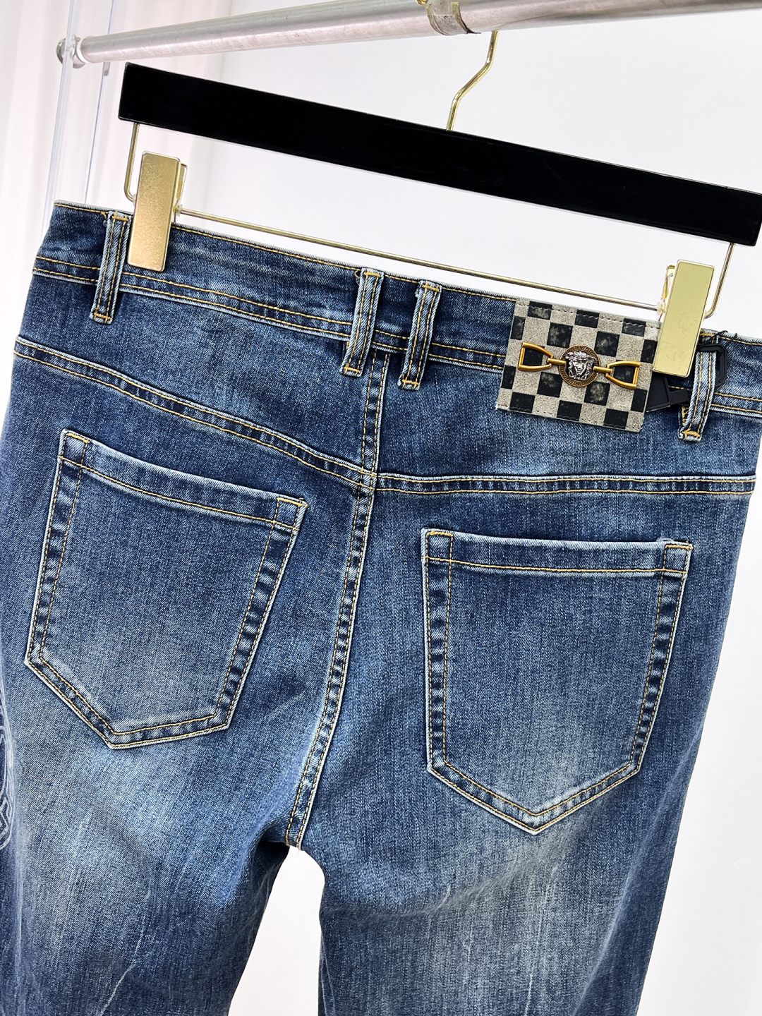 Versace Male Jeans Denim Slim Fit