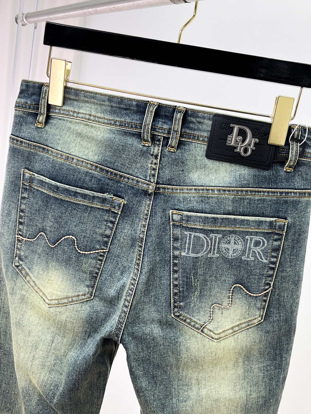 Dior Male Jeans Denim Slim Fit