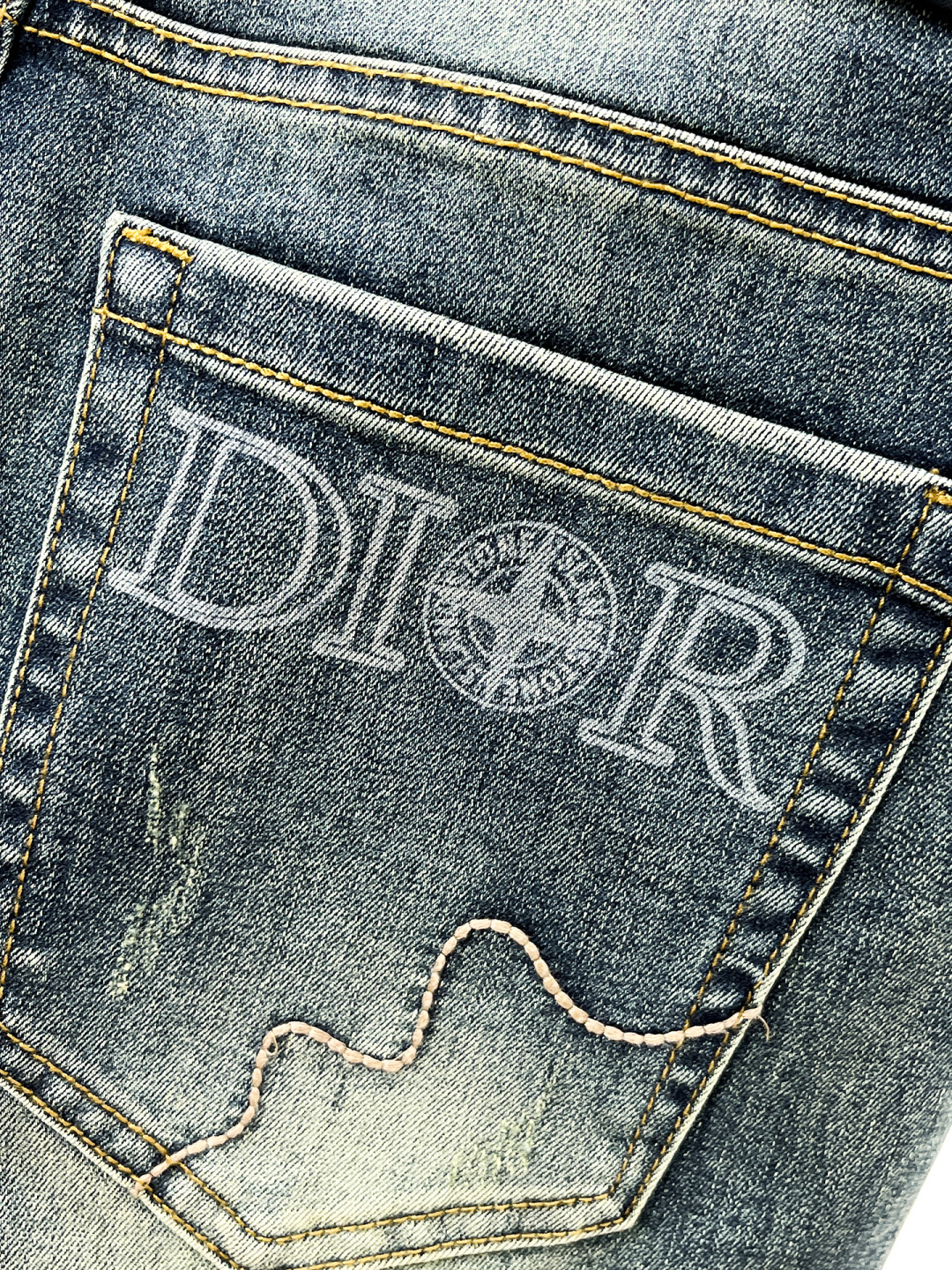 Dior Male Jeans Denim Slim Fit