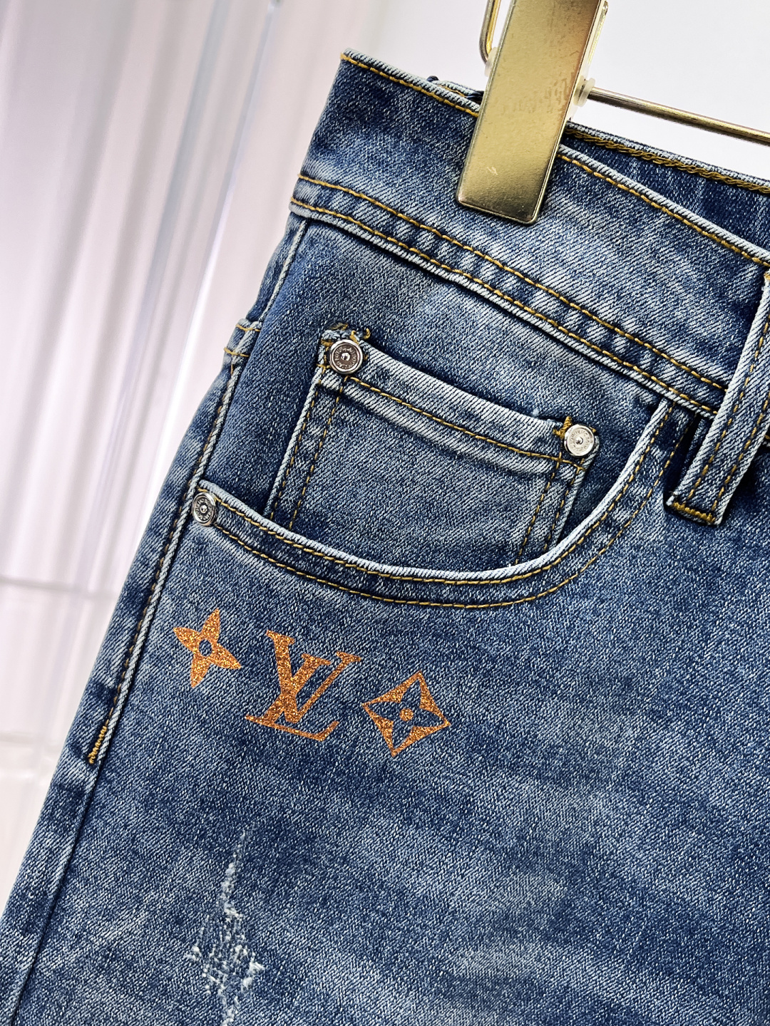 Louis Vuitton Male Jeans Denim Slim Fit L