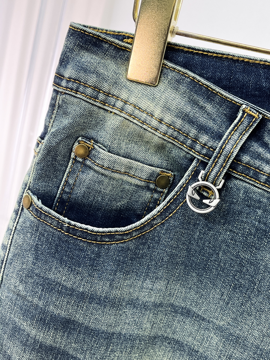 Fendi Male Jeans Denim Slim Fit