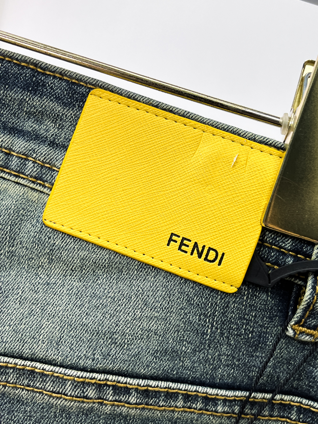 Fendi Male Jeans Denim Slim Fit