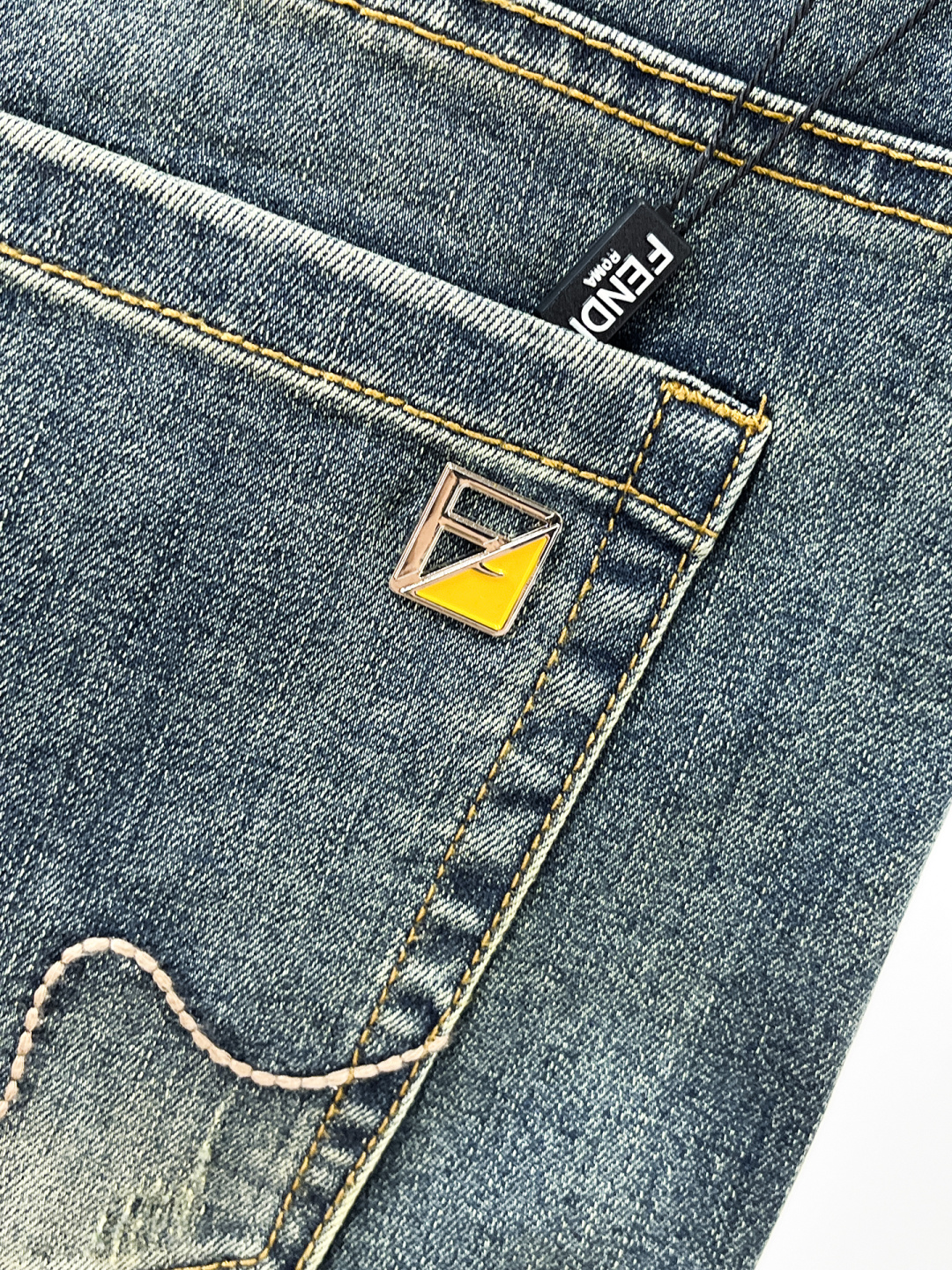 Fendi Male Jeans Denim Slim Fit