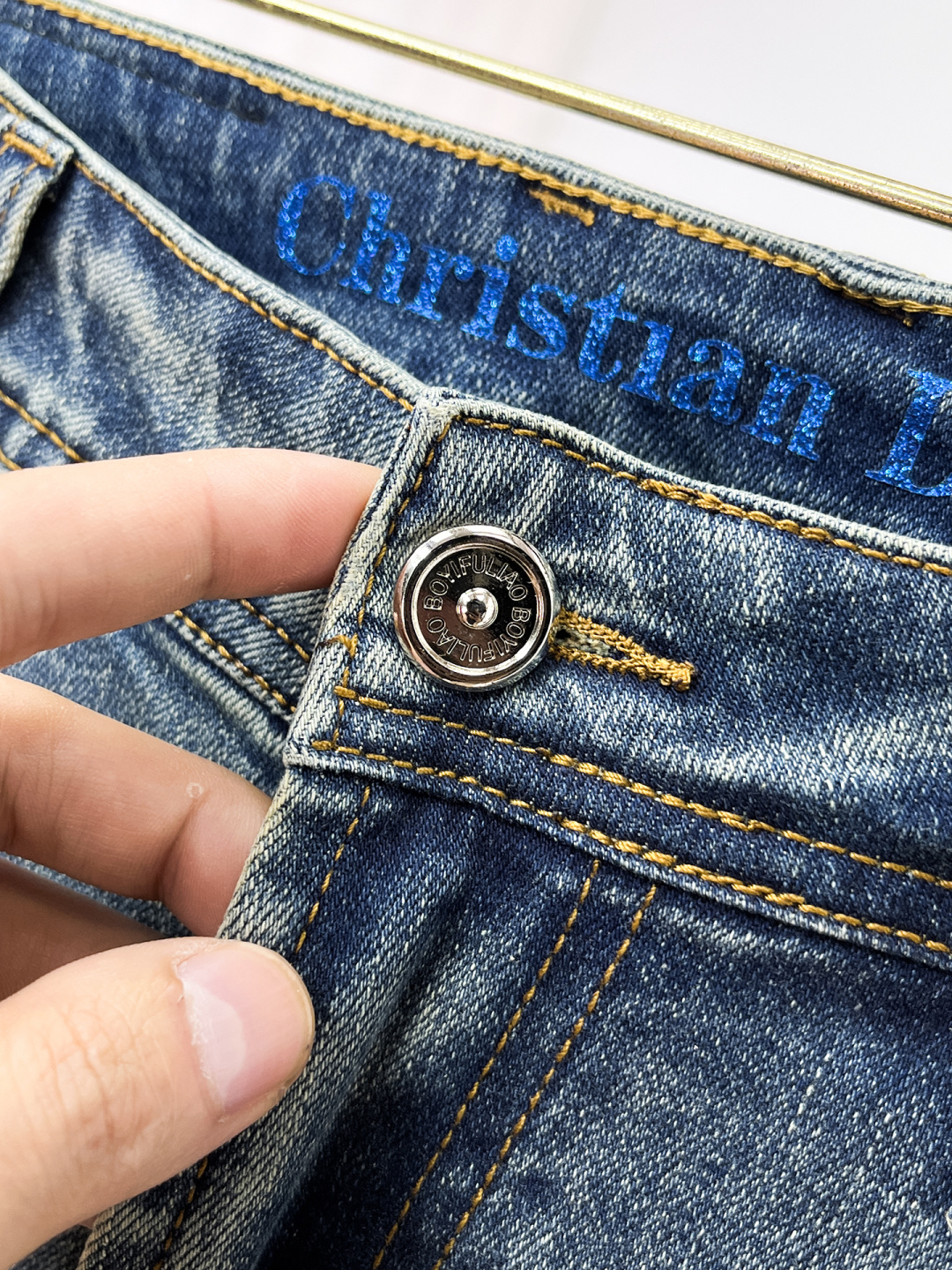 Dior Male Jeans Denim Slim Fit