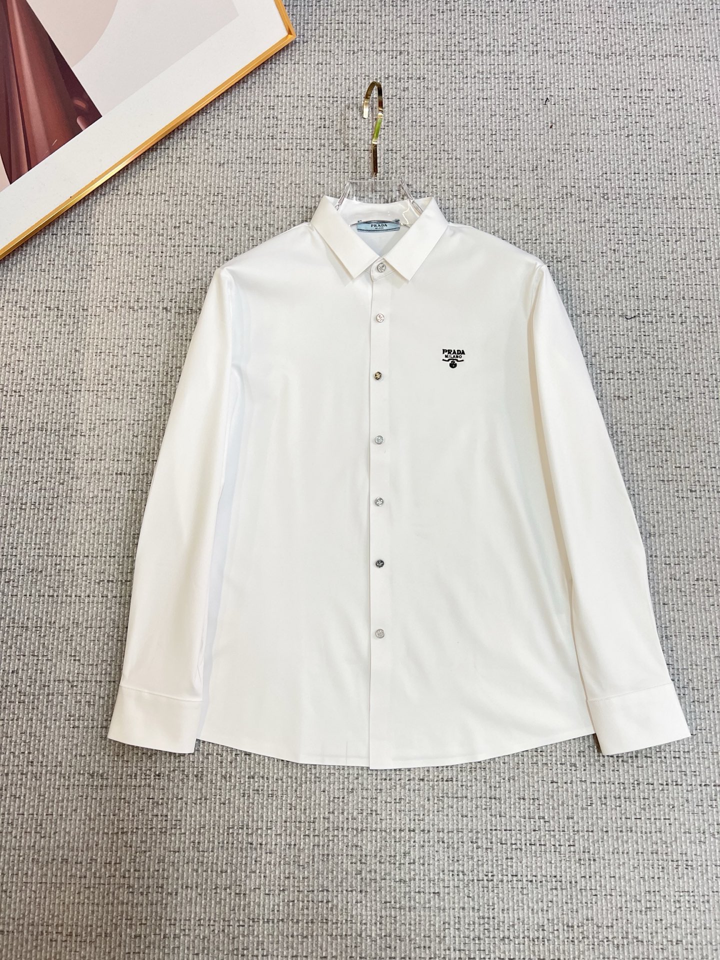 Prada Male Shirt Cotton Slim Fit M-xl