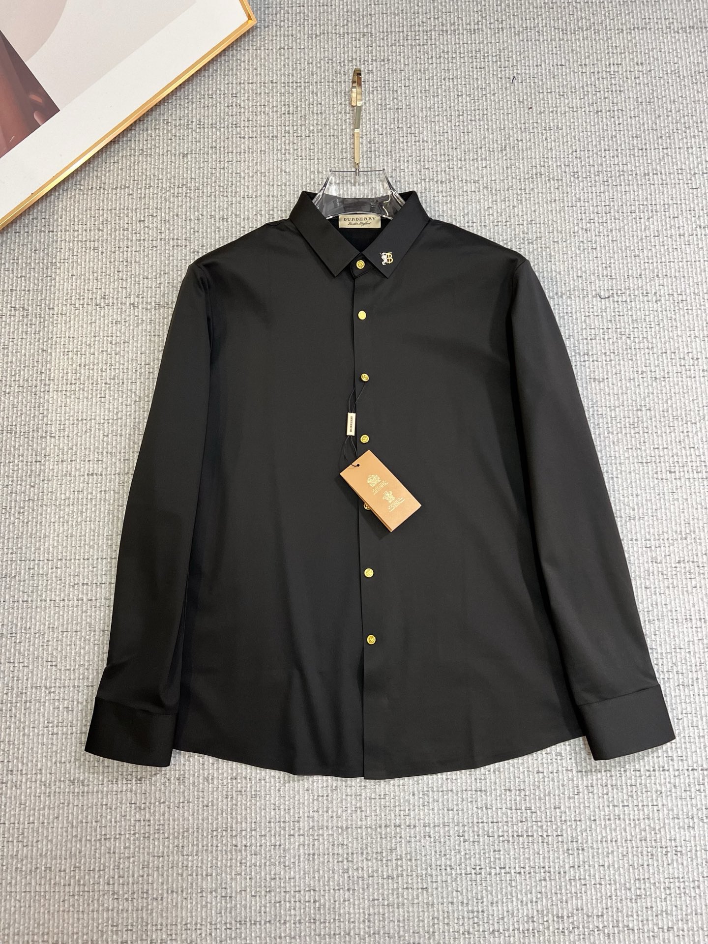 Burberry Male Shirt Cotton Slim Fit M-xl