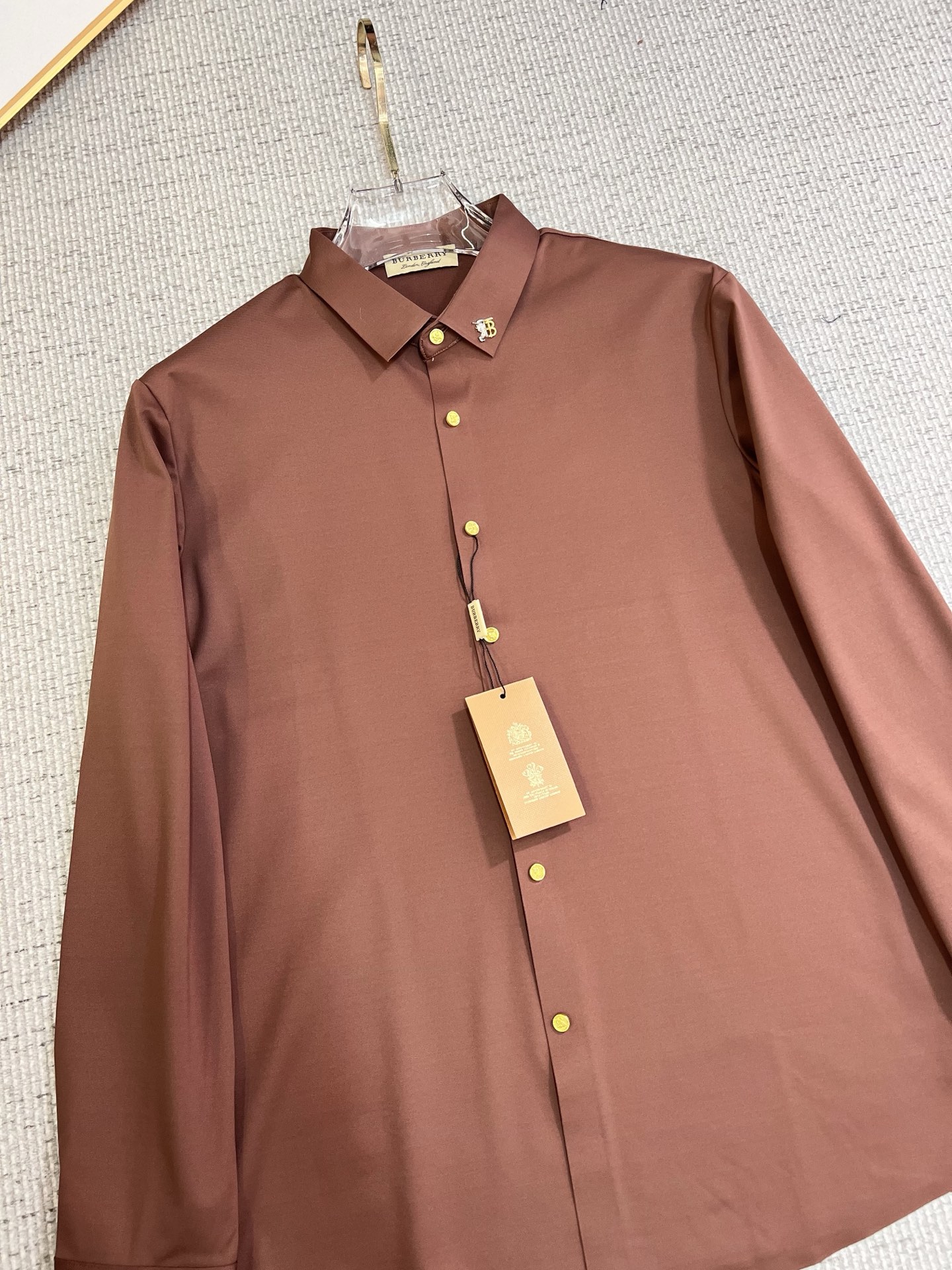 Burberry Male Shirt Cotton Slim Fit M-xl