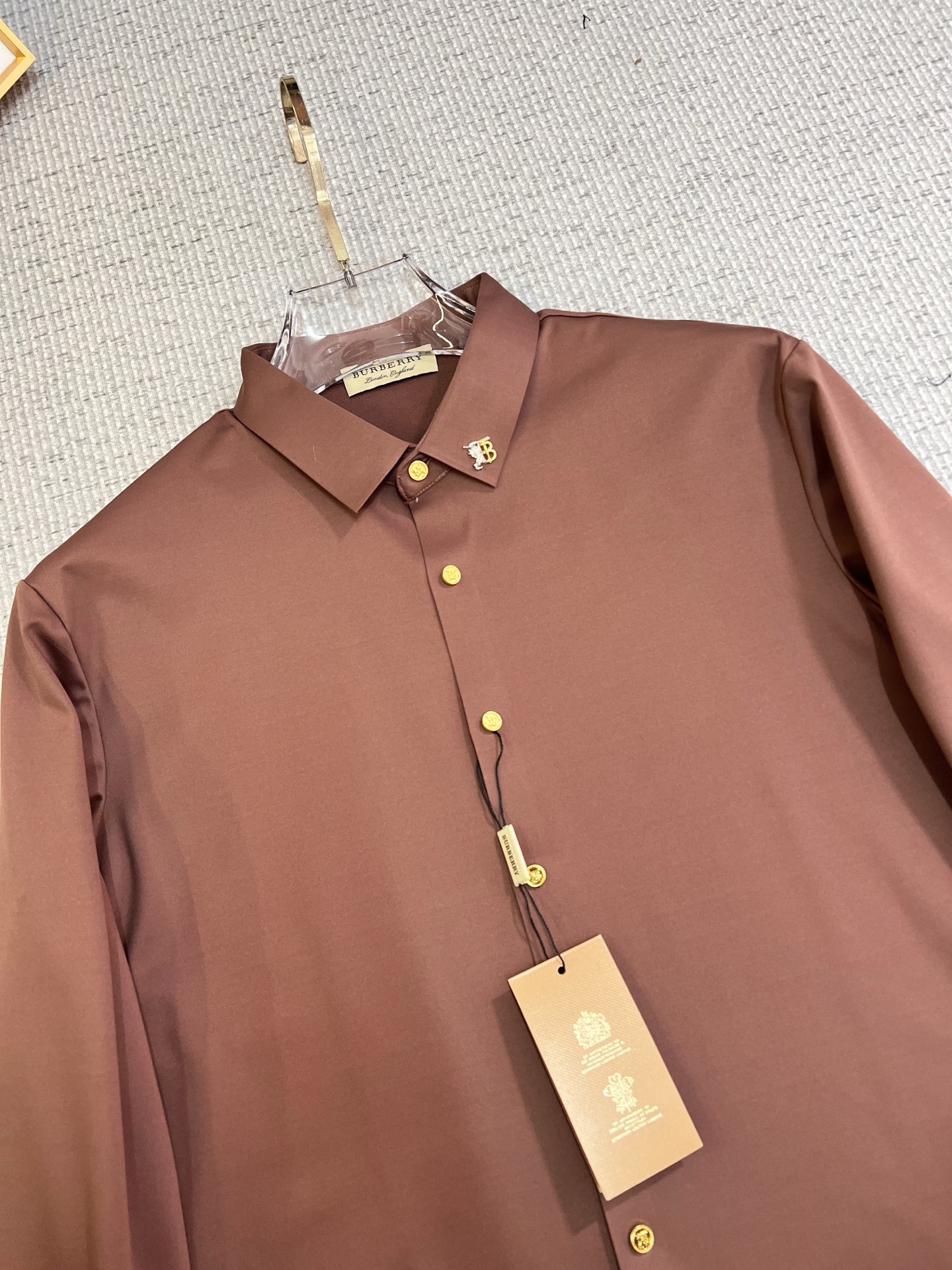 Burberry Male Shirt Cotton Slim Fit M-xl