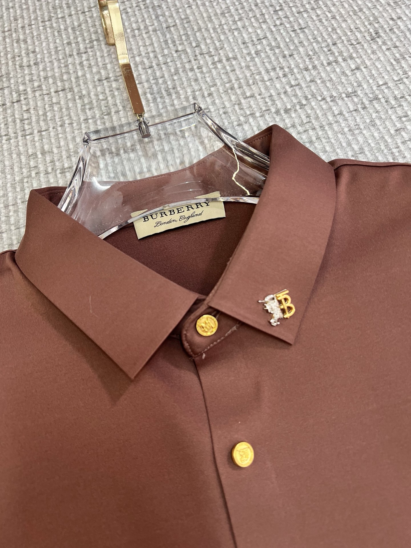 Burberry Male Shirt Cotton Slim Fit M-xl