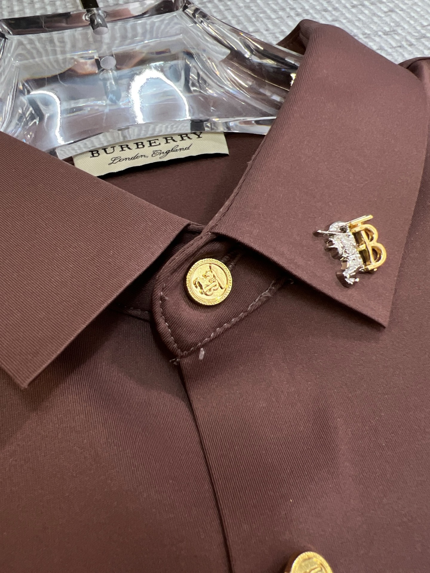 Burberry Male Shirt Cotton Slim Fit M-xl