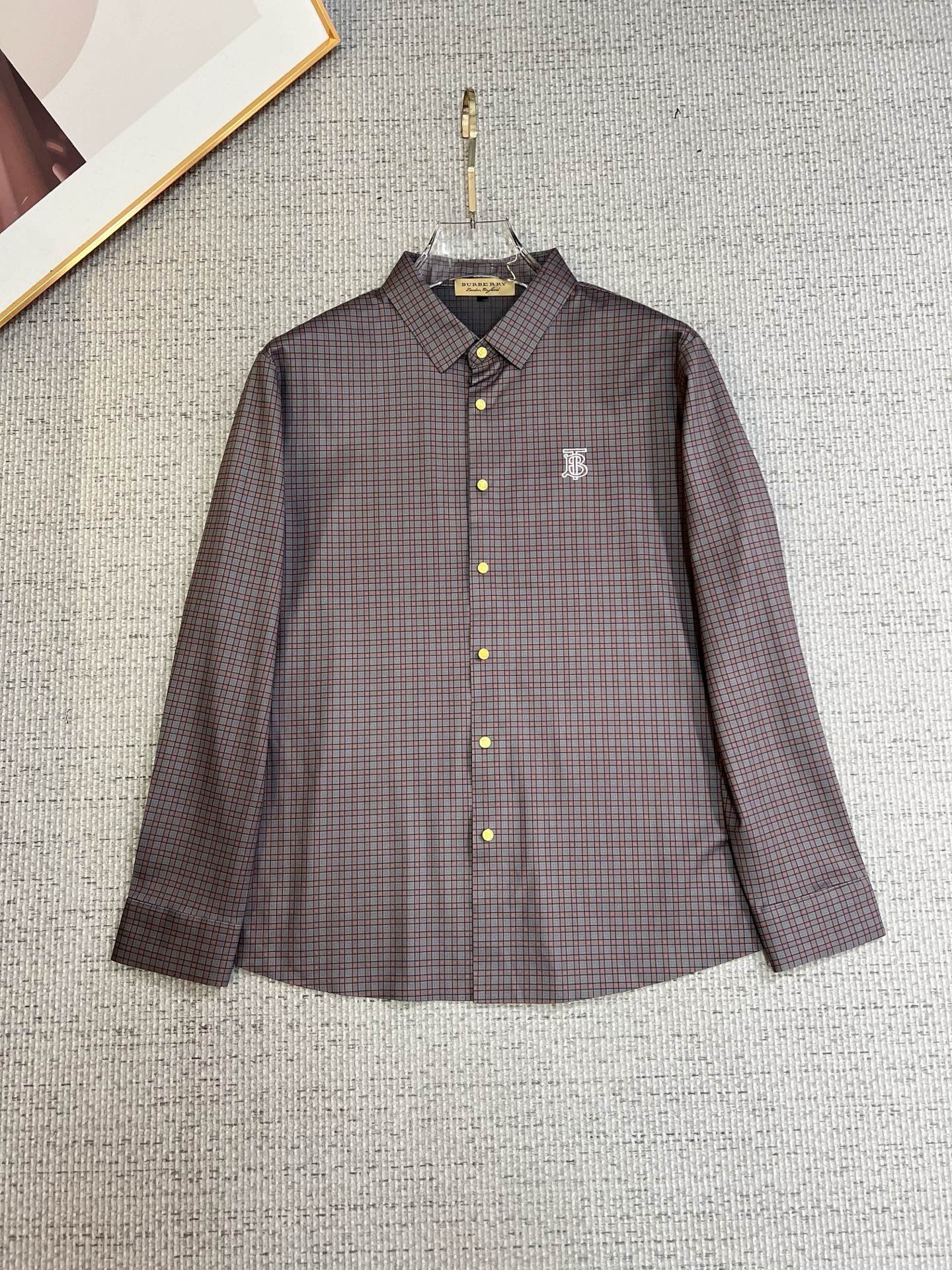 Burberry Male Shirt Cotton Slim Fit M-xl