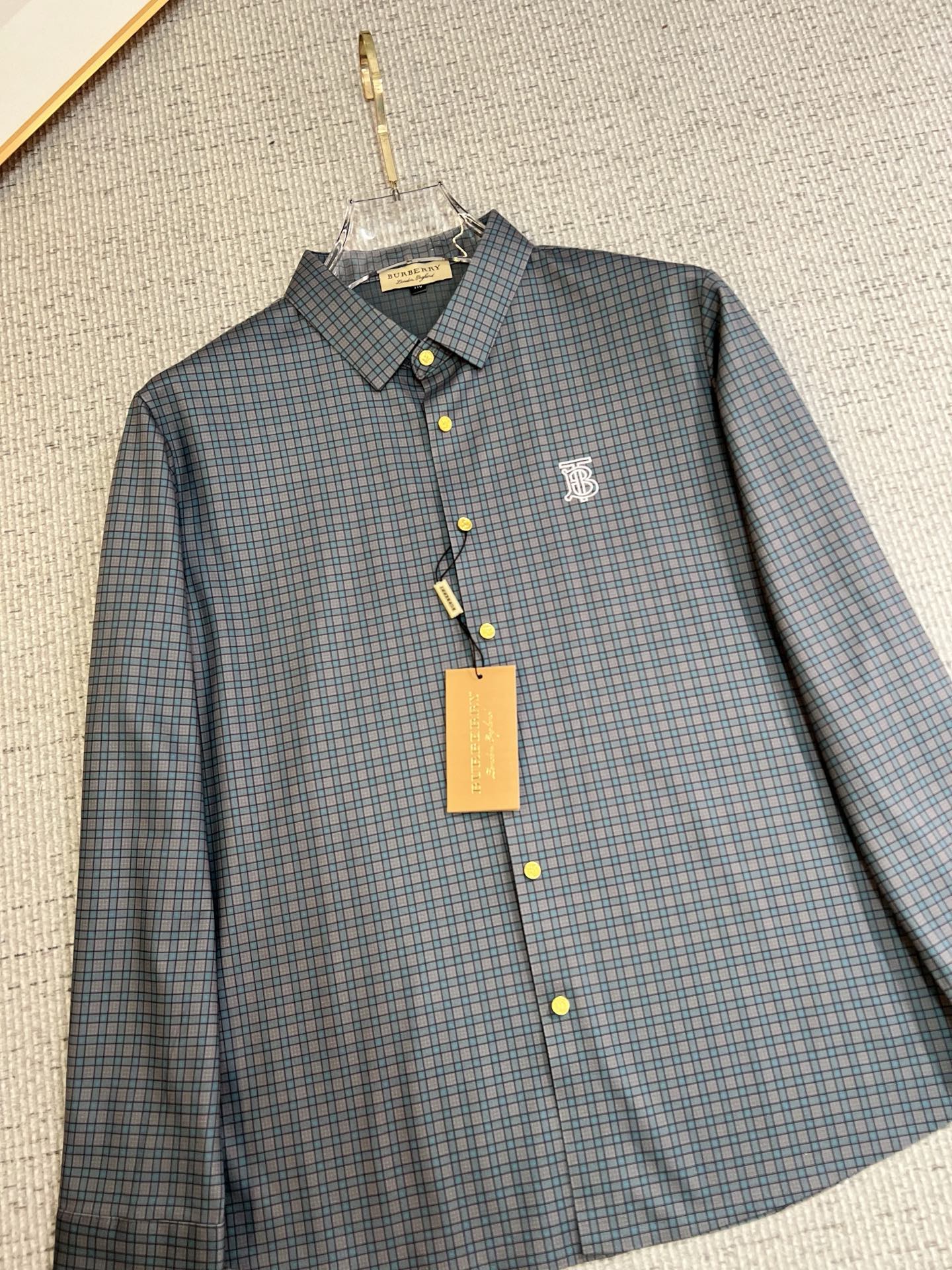 Burberry Male Shirt Cotton Slim Fit M-xl
