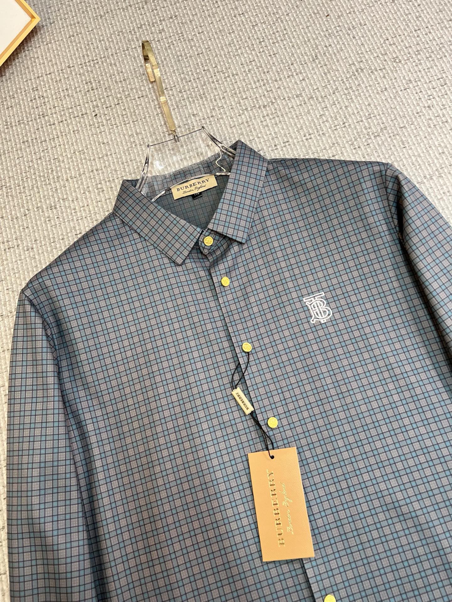 Burberry Male Shirt Cotton Slim Fit M-xl