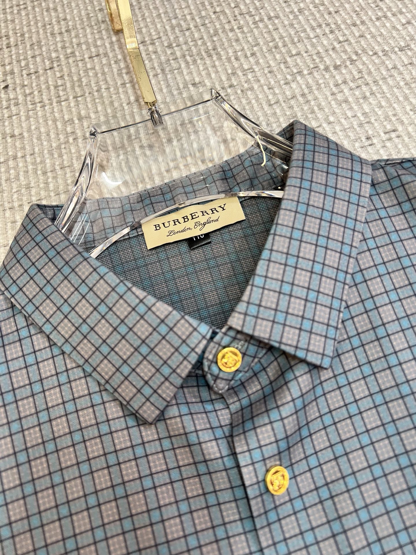 Burberry Male Shirt Cotton Slim Fit M-xl