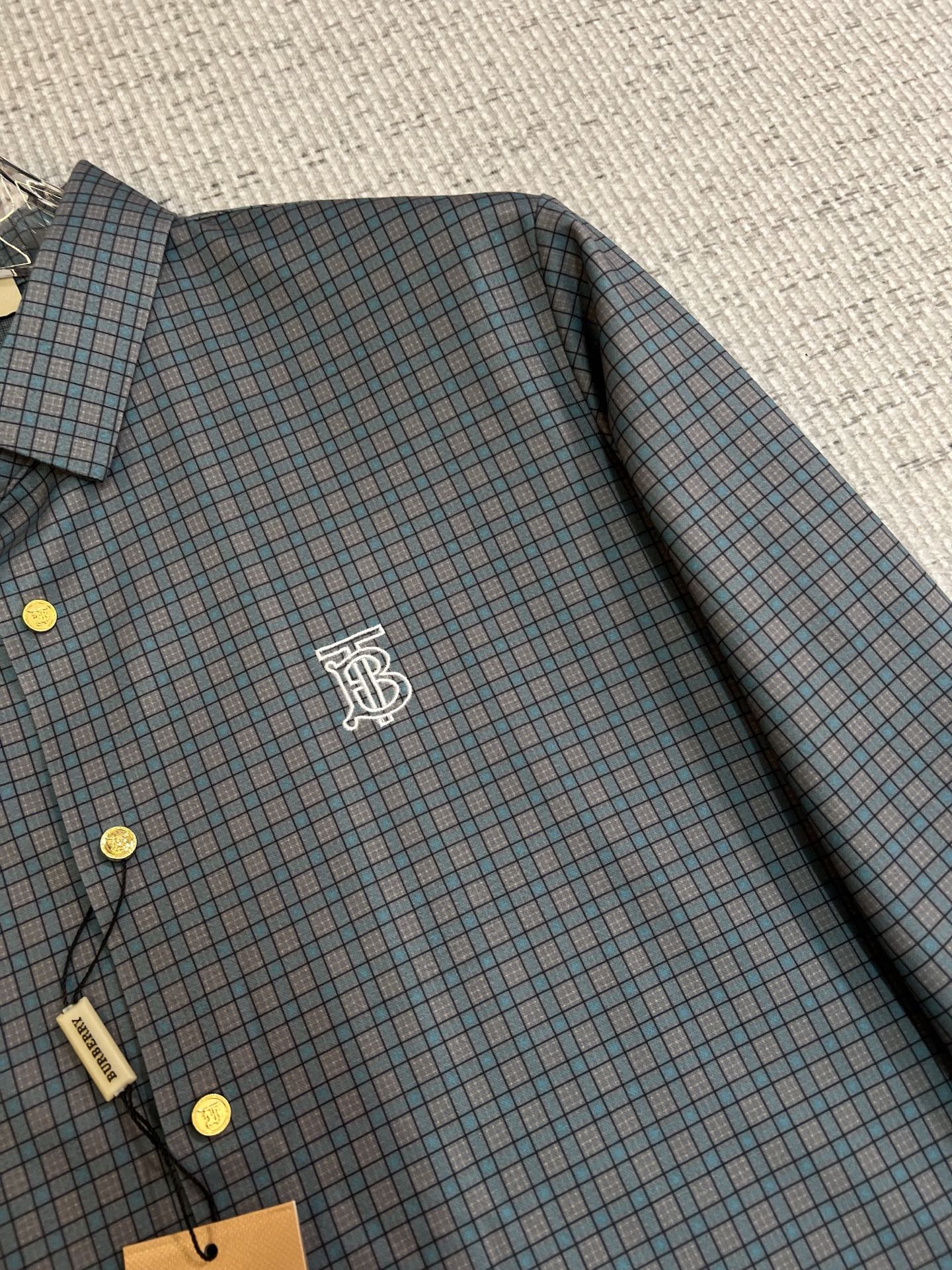 Burberry Male Shirt Cotton Slim Fit M-xl
