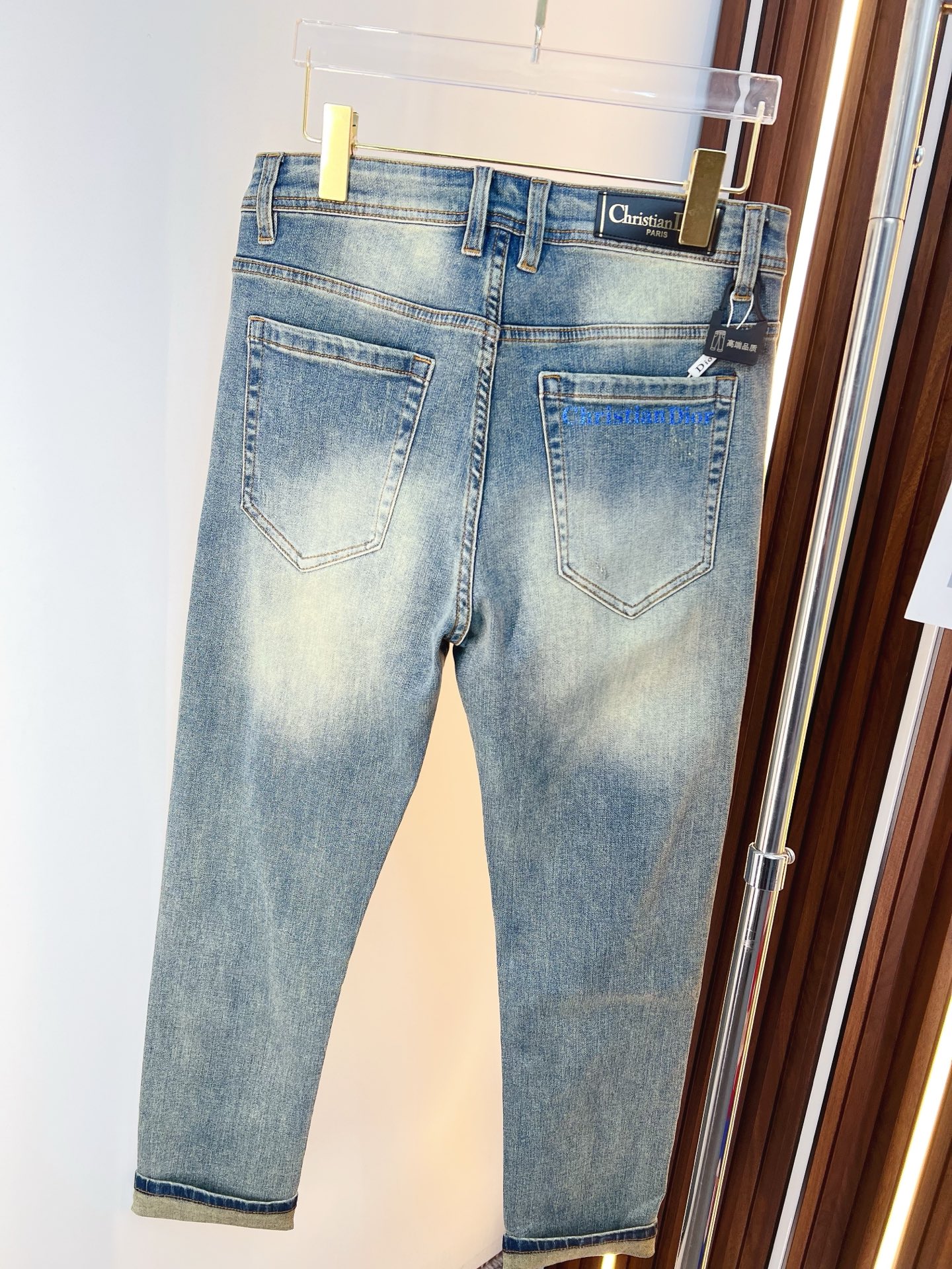 Dior Male Jeans Denim Slim Fit