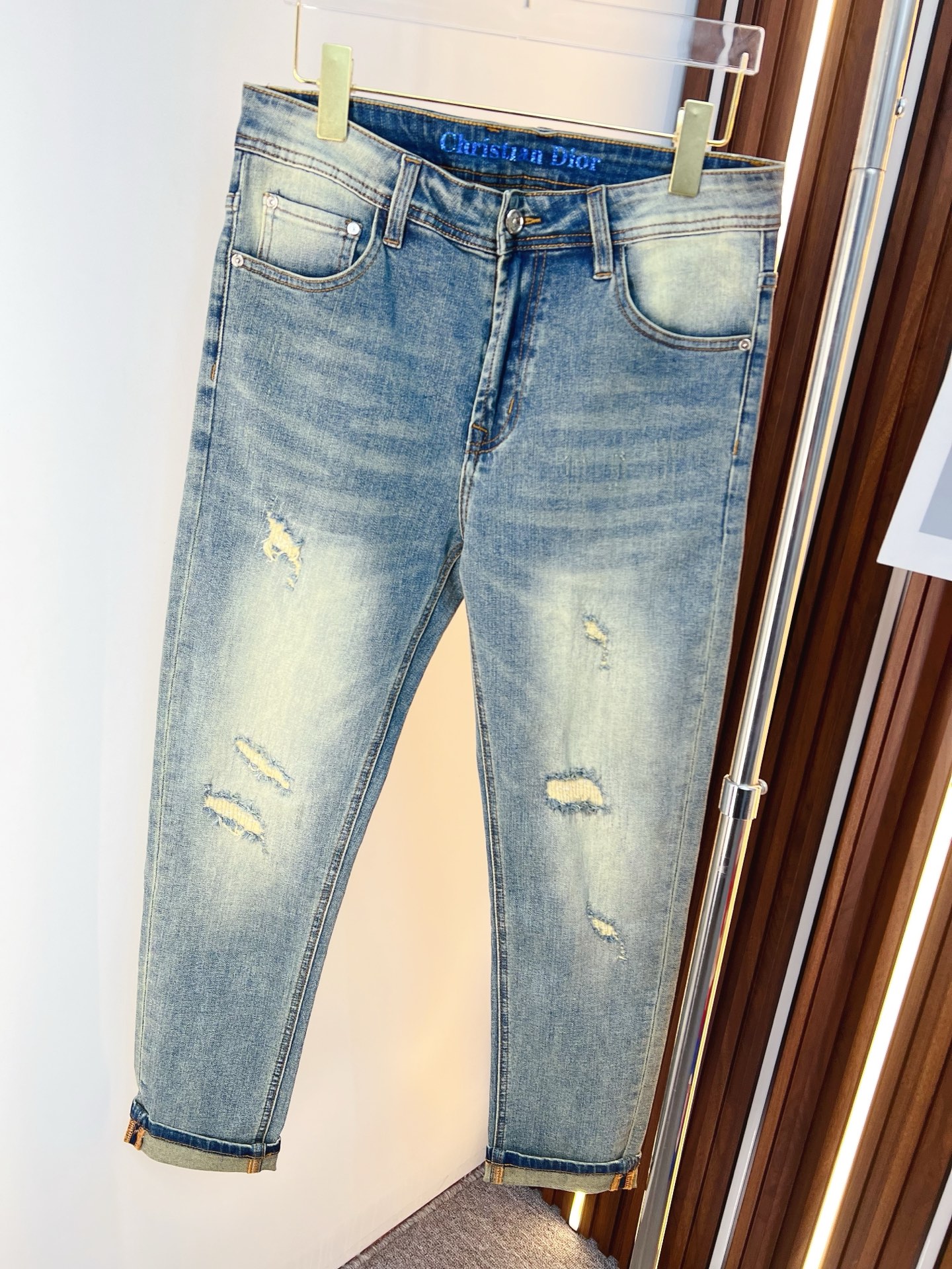 Dior Male Jeans Denim Slim Fit