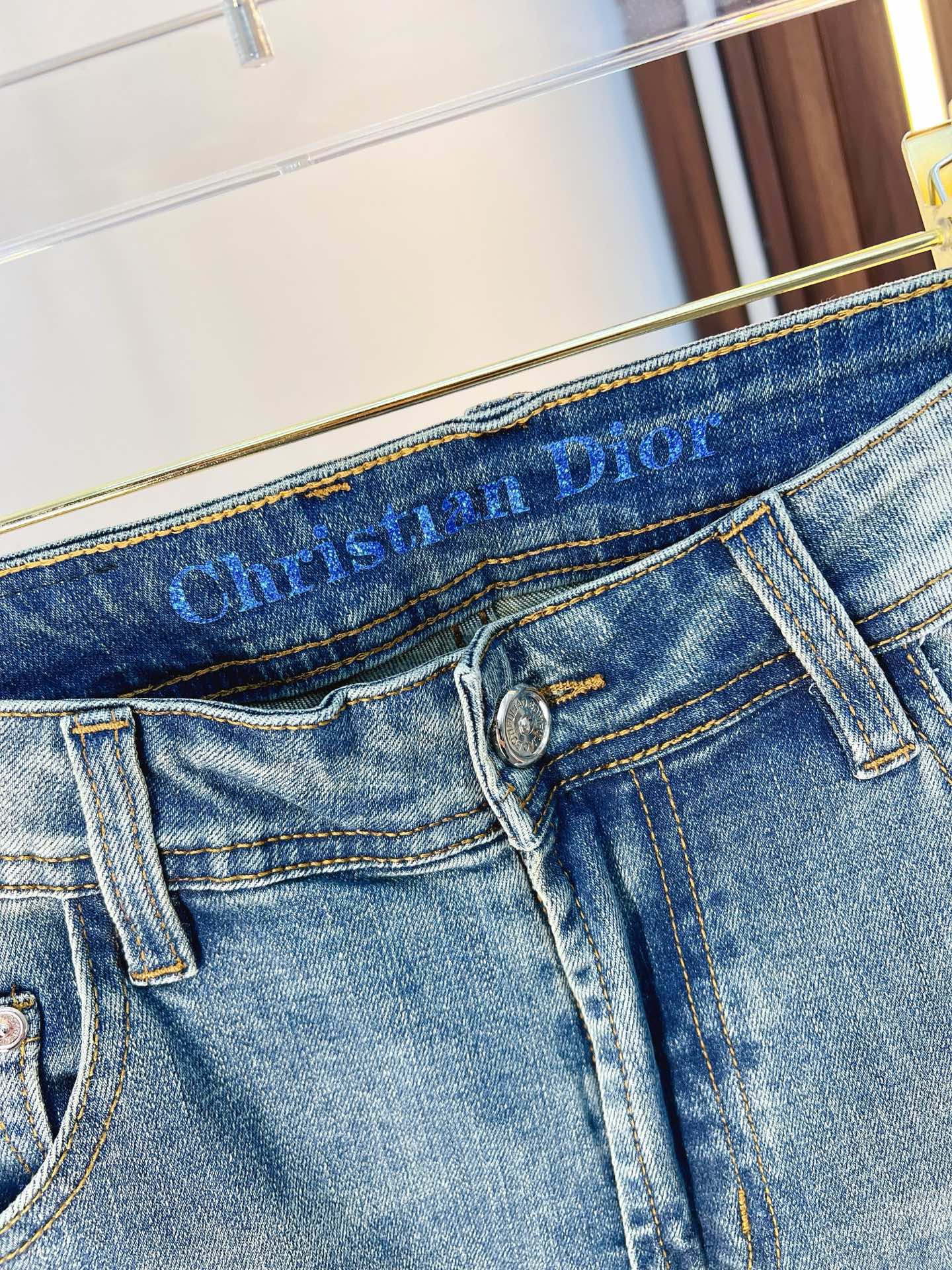 Dior Male Jeans Denim Slim Fit