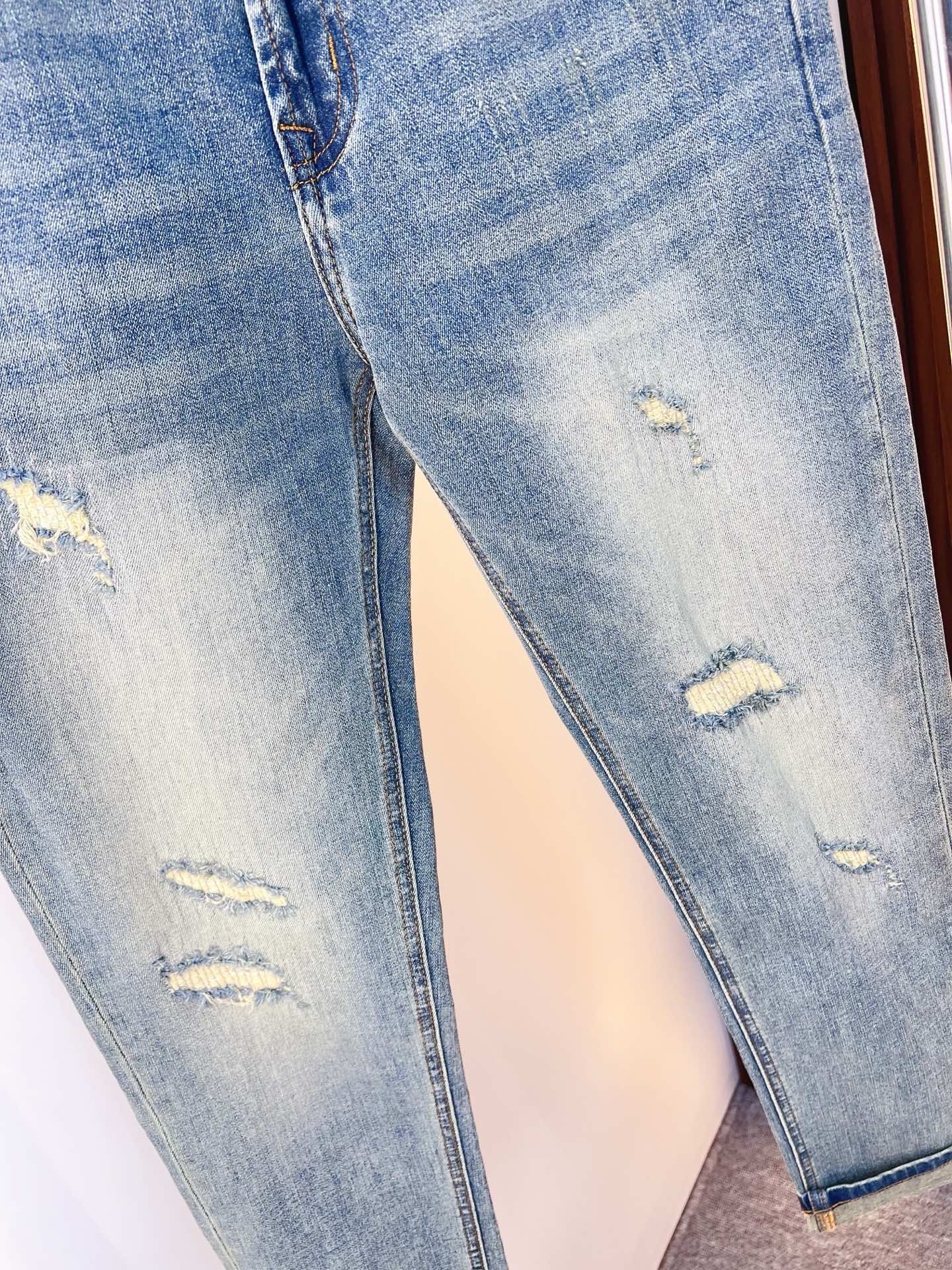 Dior Male Jeans Denim Slim Fit