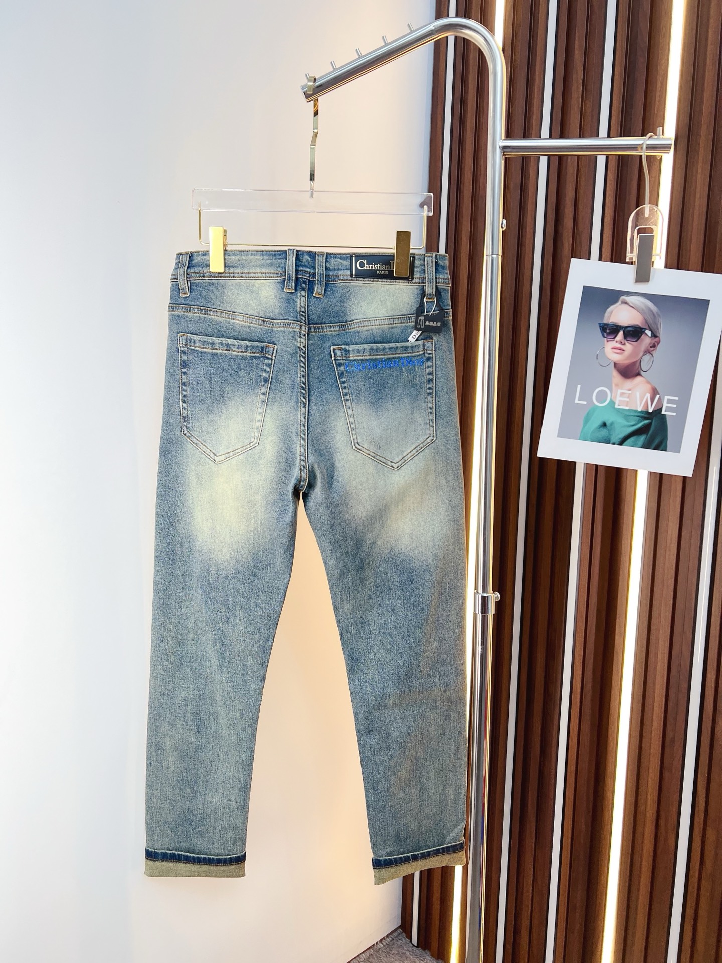Dior Male Jeans Denim Slim Fit