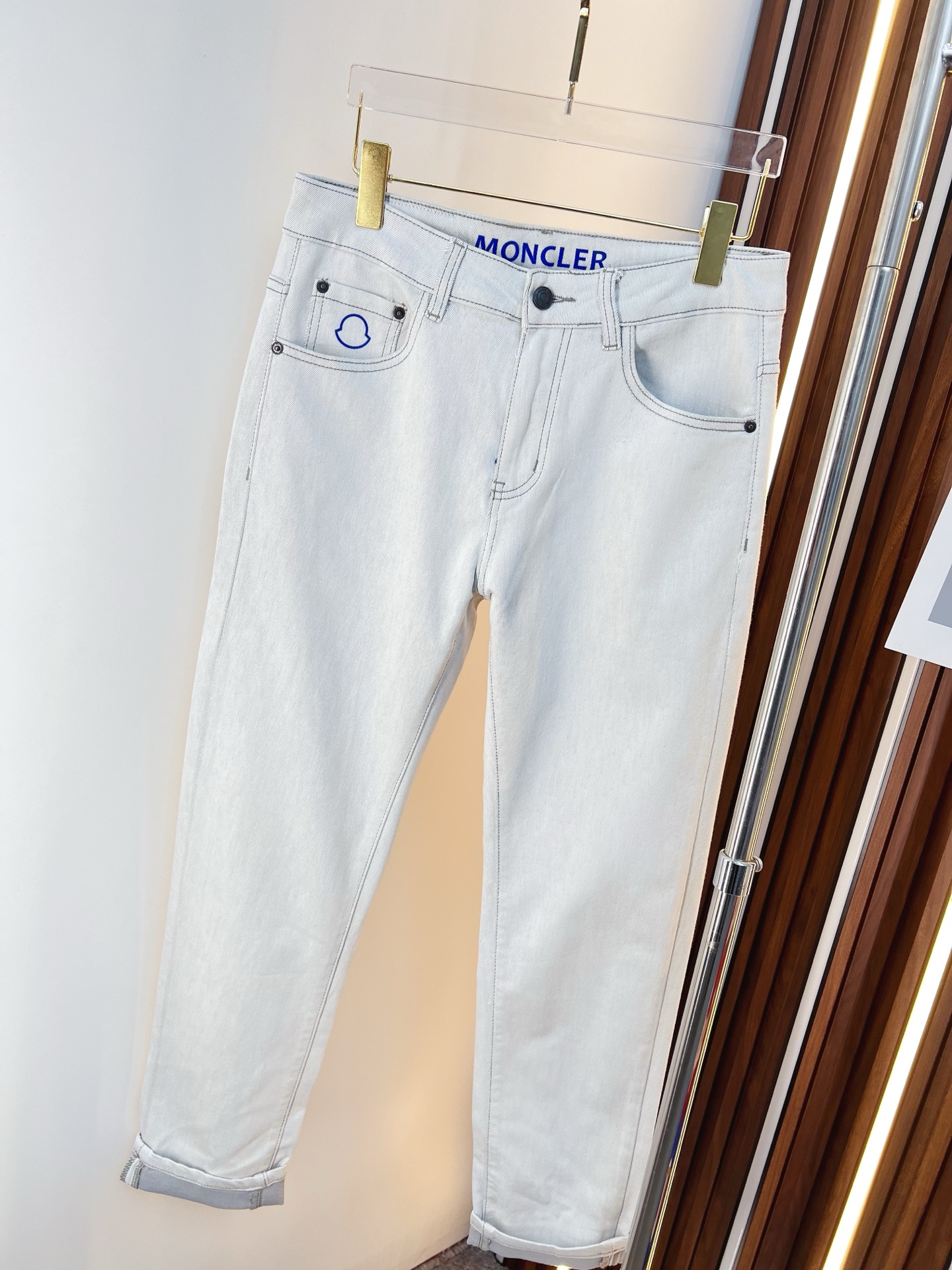 Moncler Male Jeans Denim Slim Fit M-l