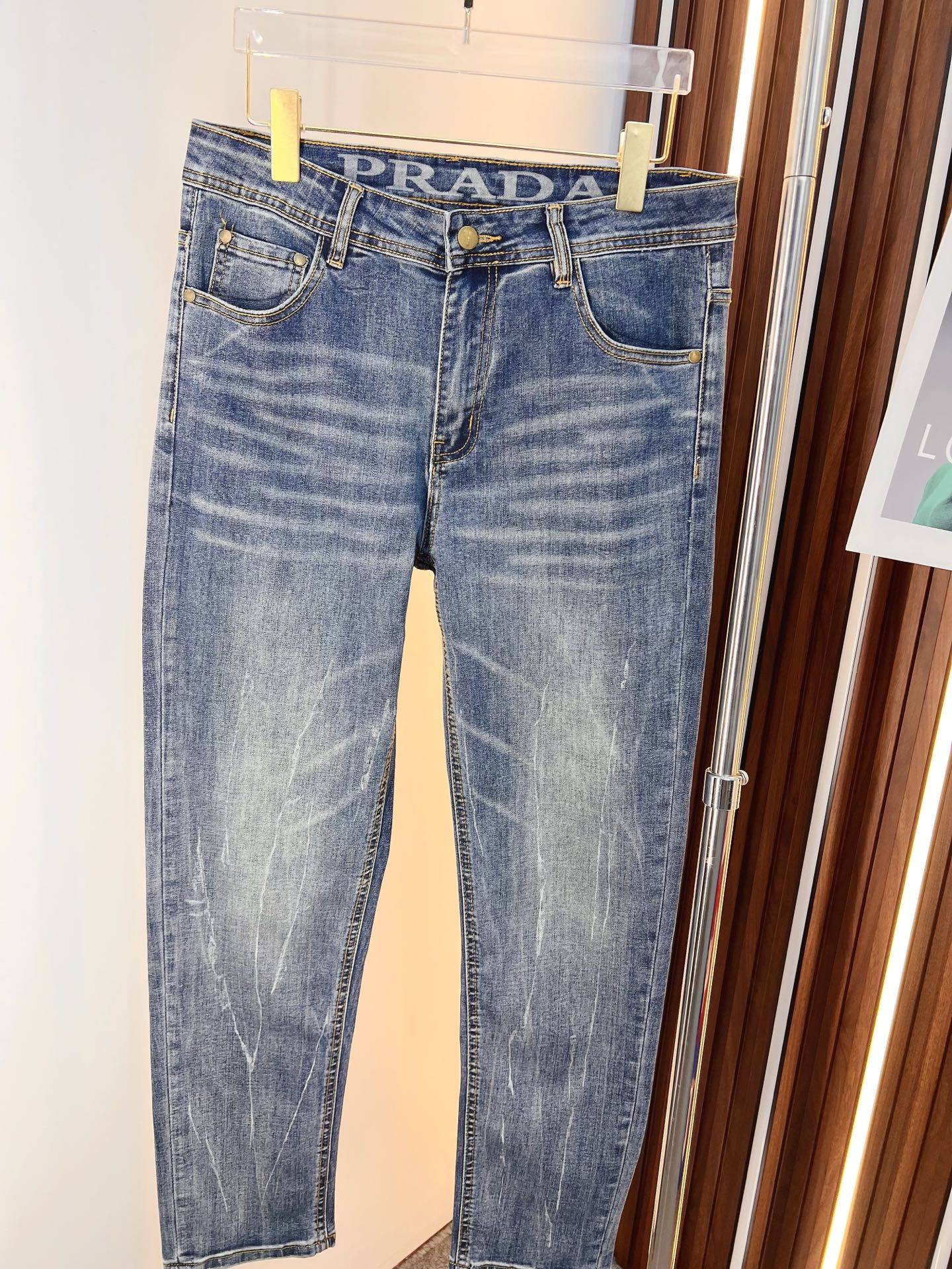 Prada Male Jeans Denim Slim Fit