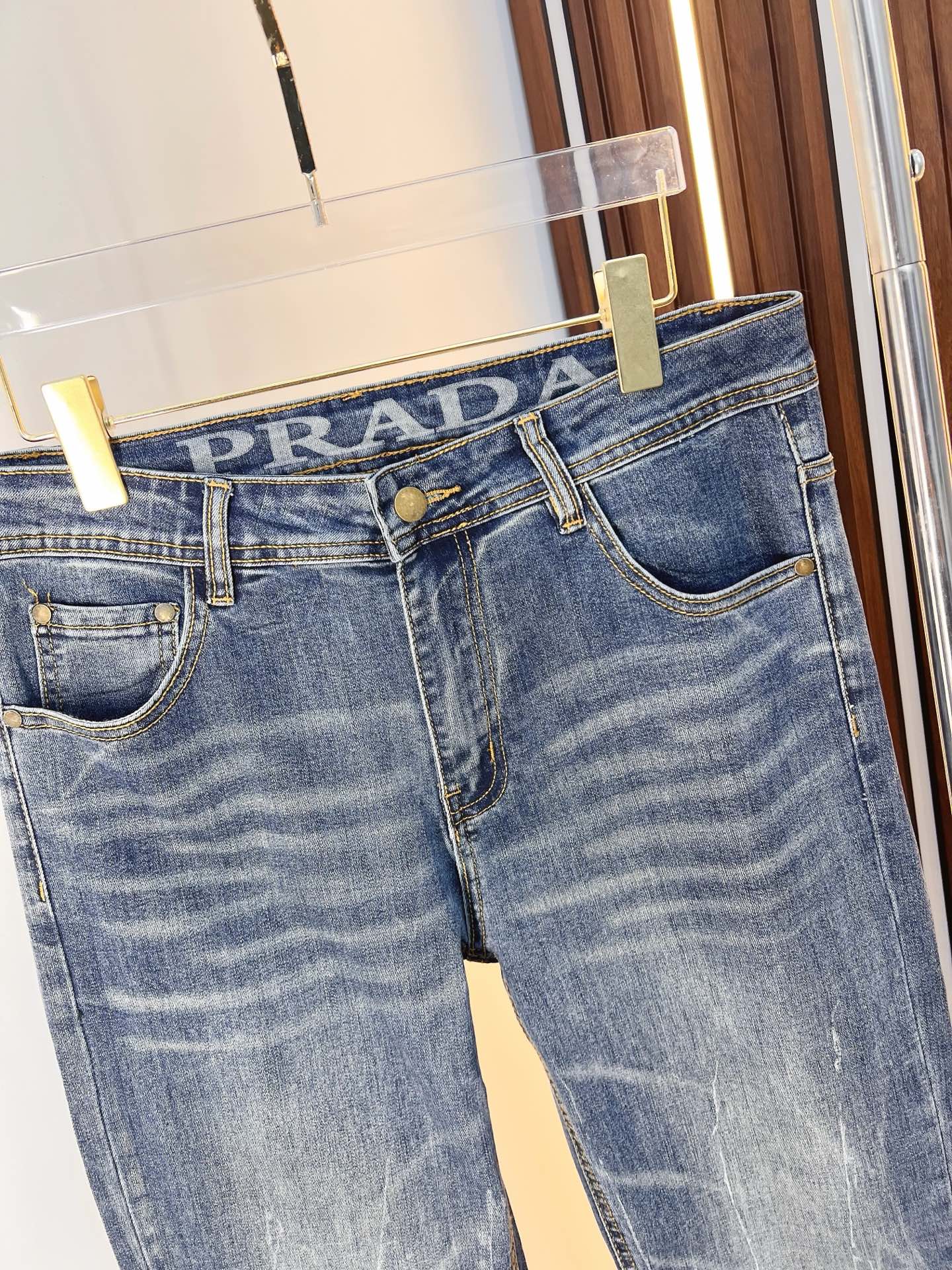 Prada Male Jeans Denim Slim Fit