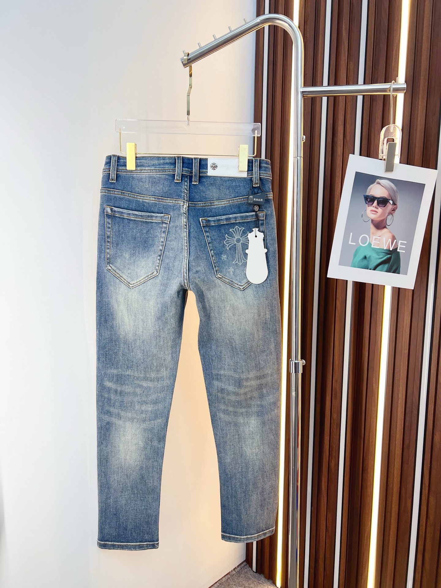 Chrome Hearts Male Jeans Denim Slim Fit