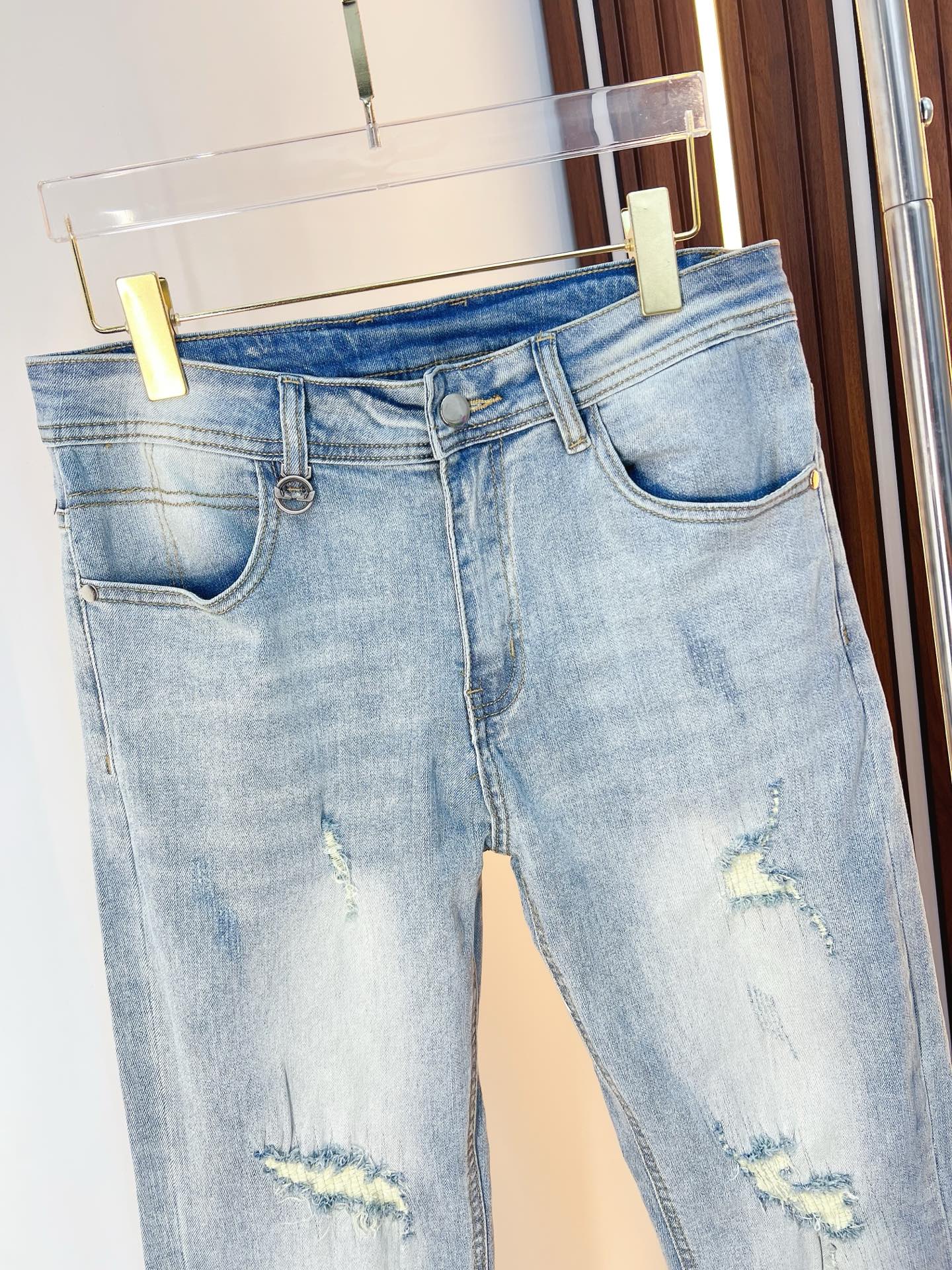 Fendi Male Jeans Denim Slim Fit