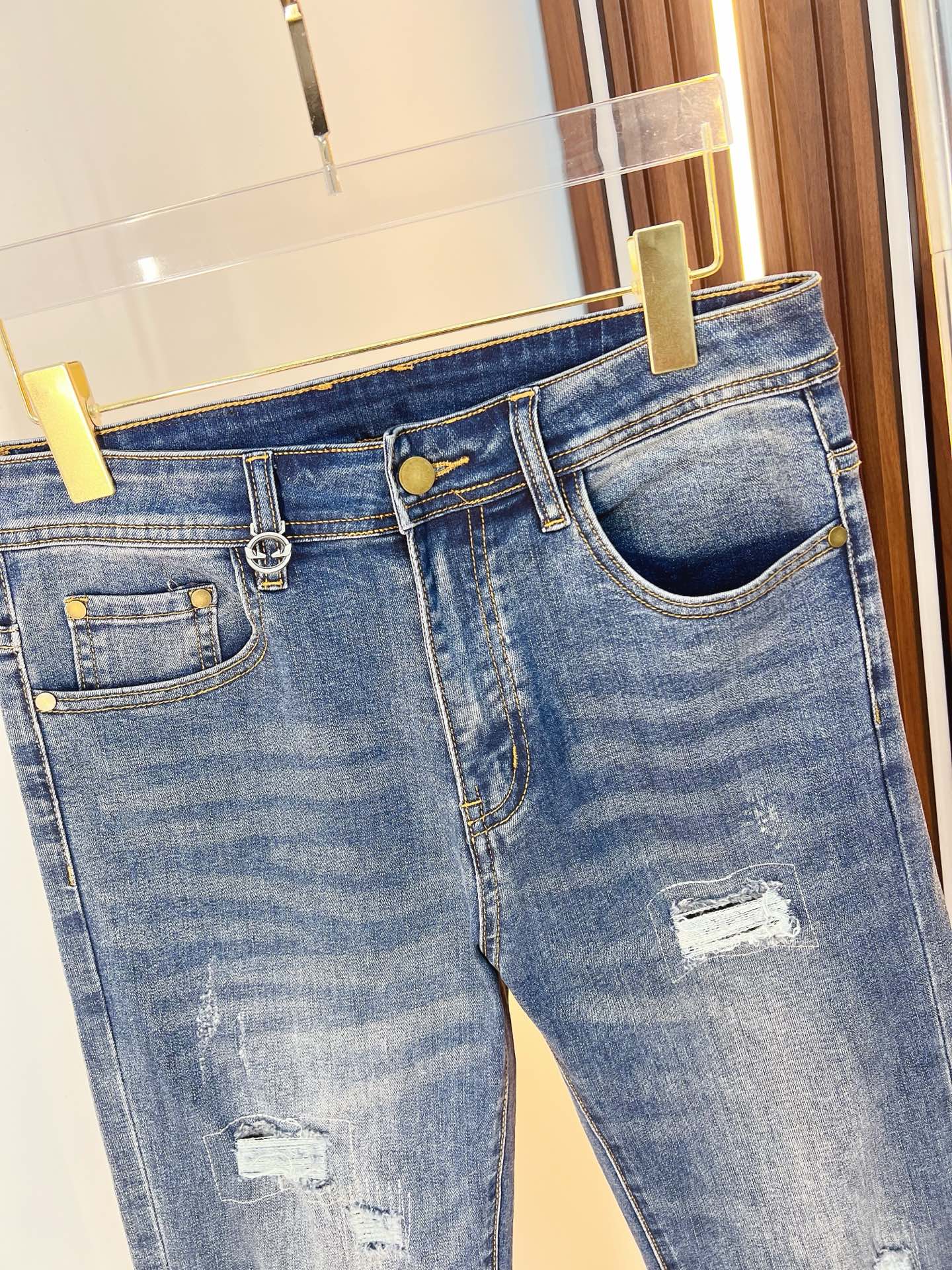 Fendi Male Jeans Denim Slim Fit