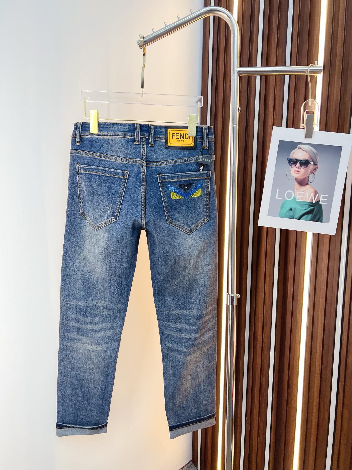 Fendi Male Jeans Denim Slim Fit