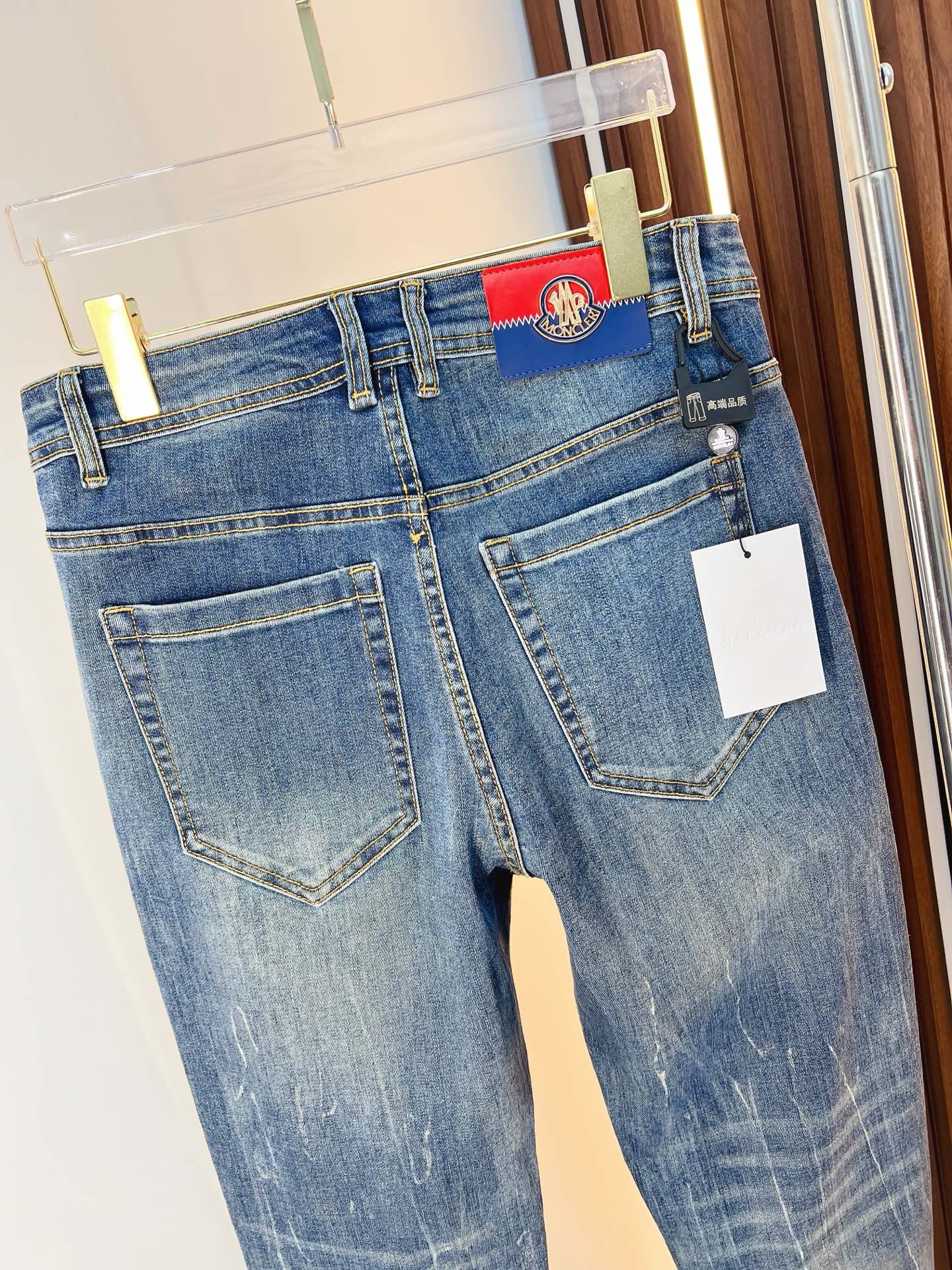 Moncler Male Jeans Denim Slim Fit M-l