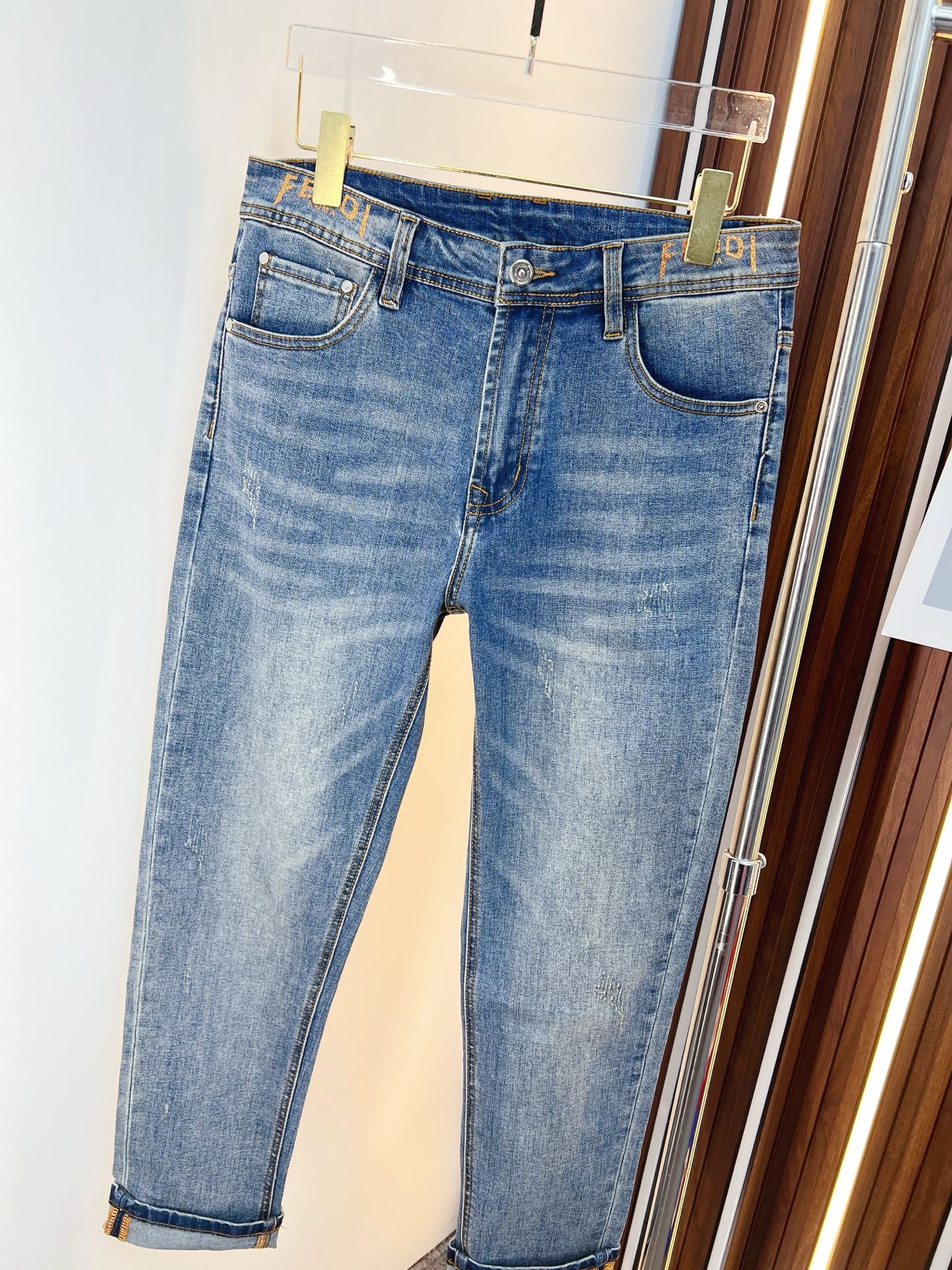 Fendi Male Jeans Denim Slim Fit