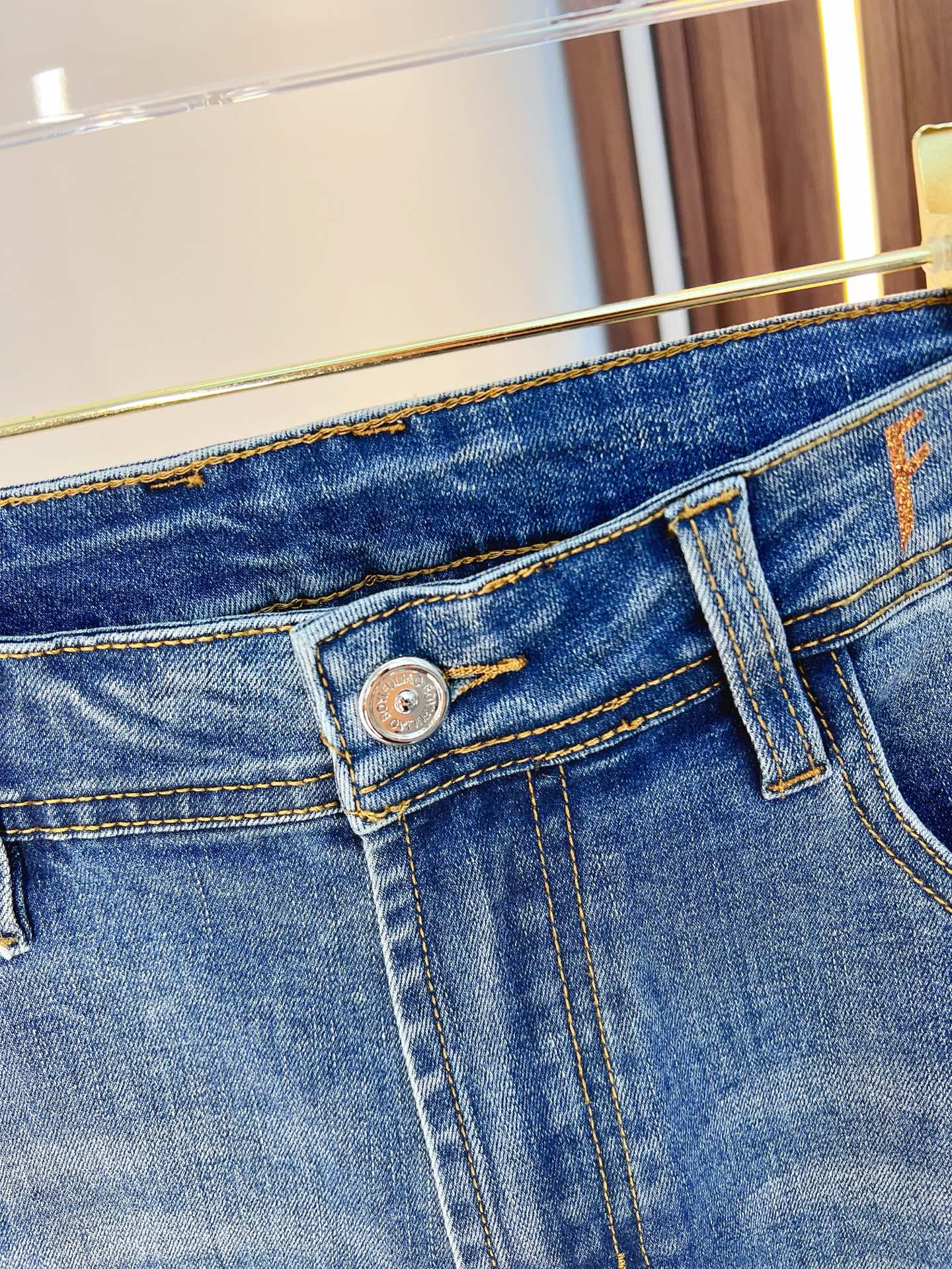 Fendi Male Jeans Denim Slim Fit