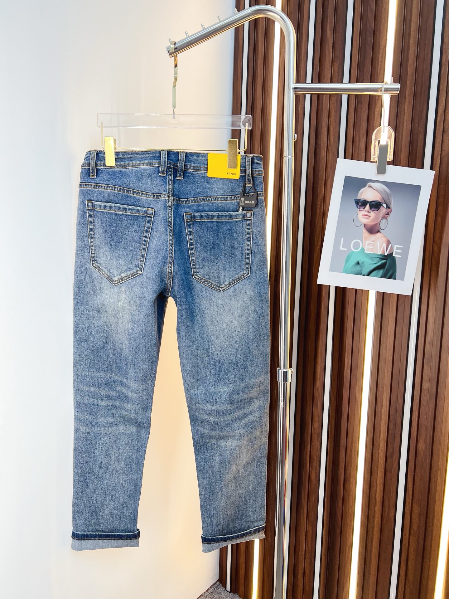 Fendi Male Jeans Denim Slim Fit