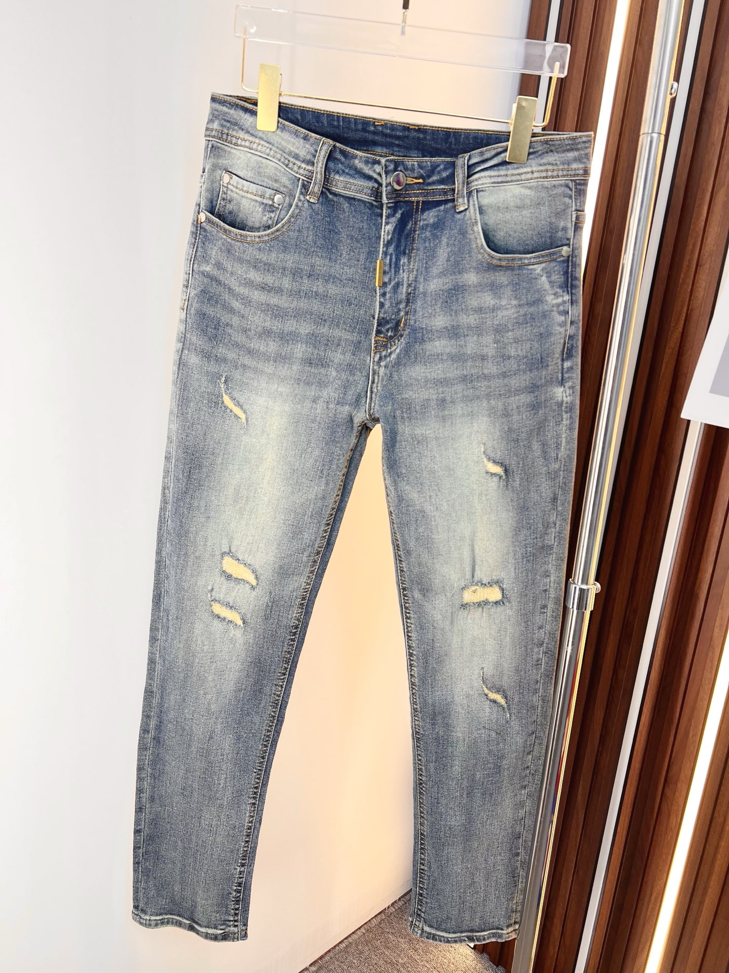 Louis Vuitton Male Jeans Denim Slim Fit