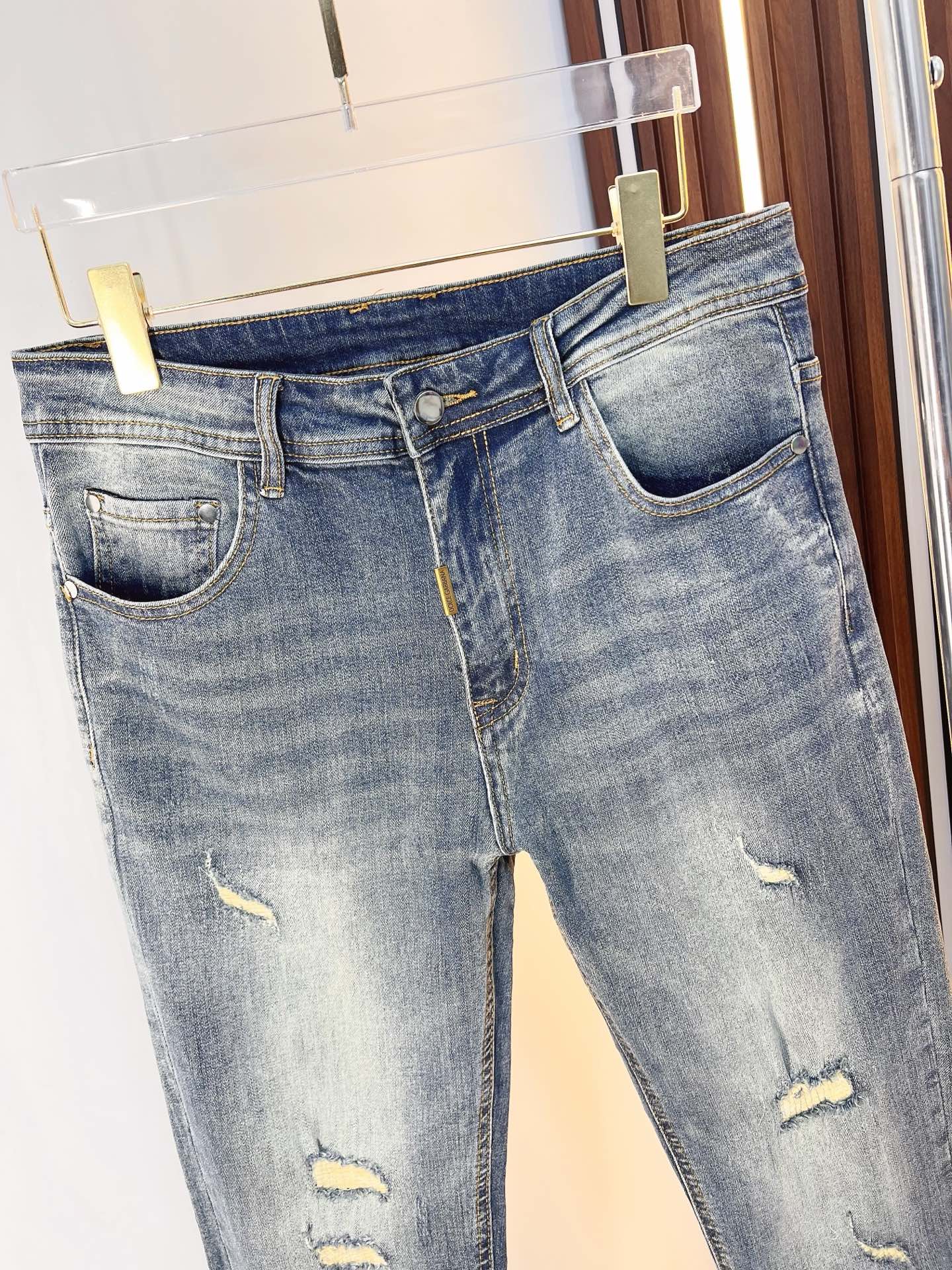 Louis Vuitton Male Jeans Denim Slim Fit