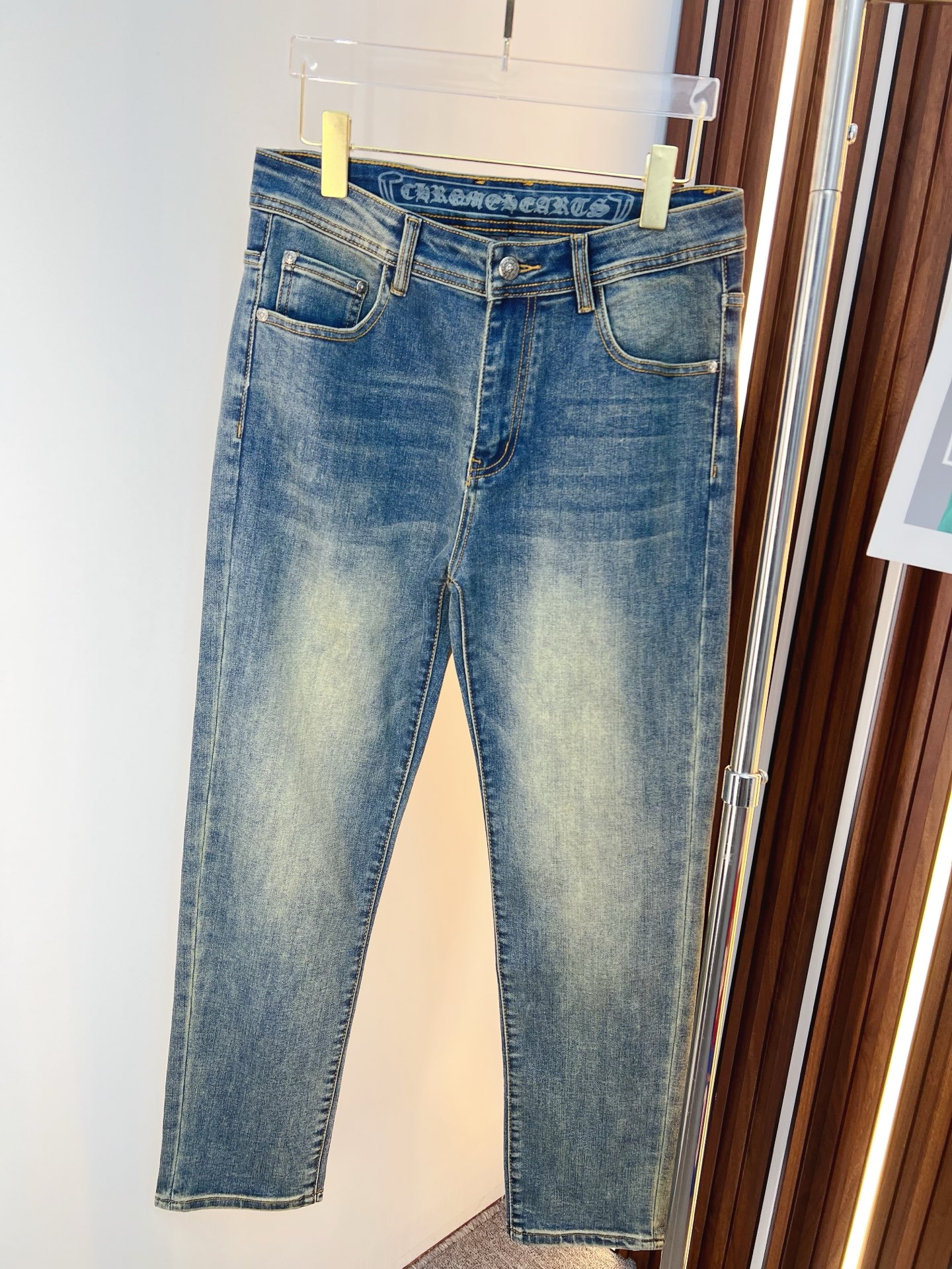 Chrome Hearts Male Jeans Denim Slim Fit