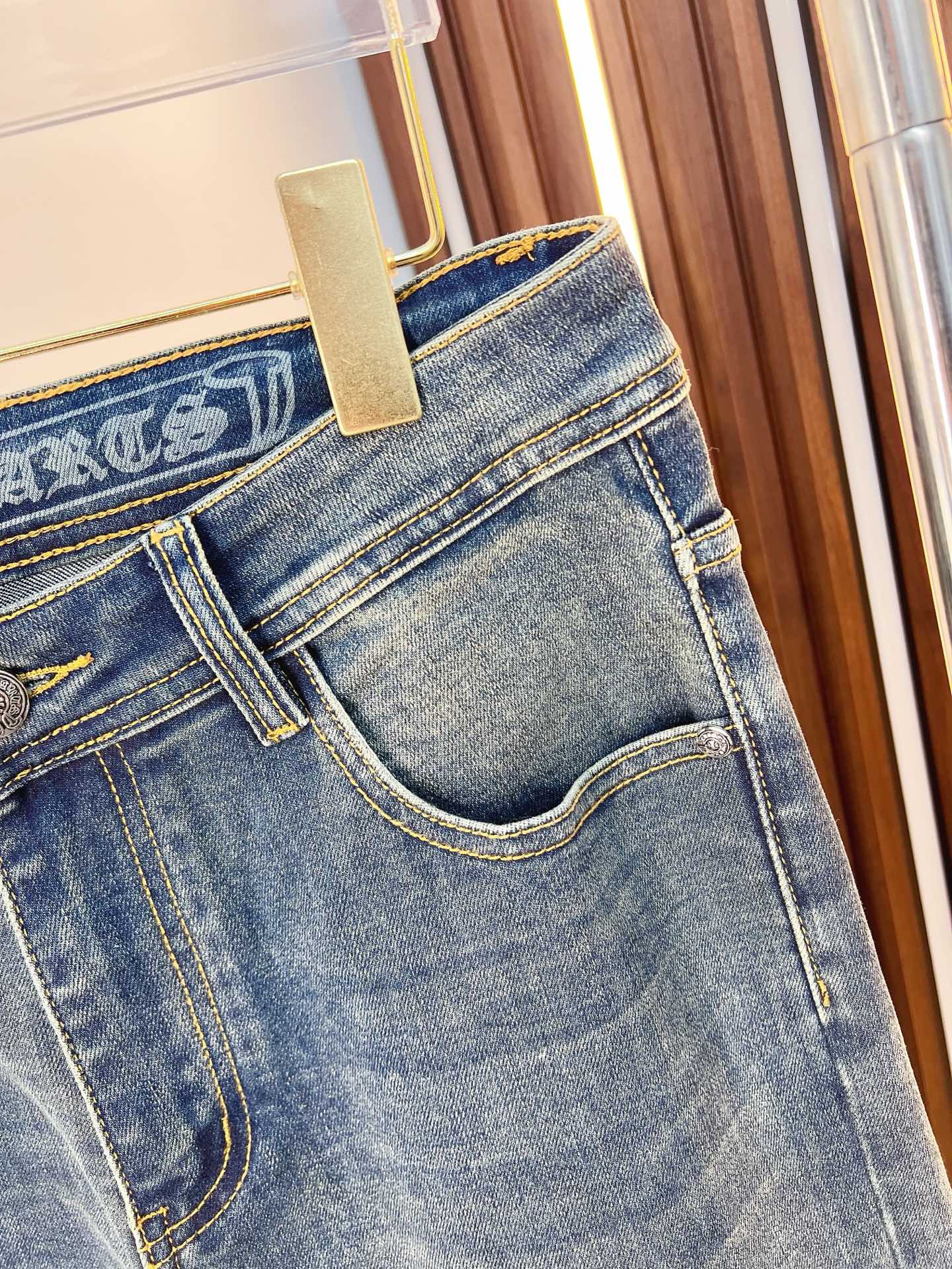Chrome Hearts Male Jeans Denim Slim Fit
