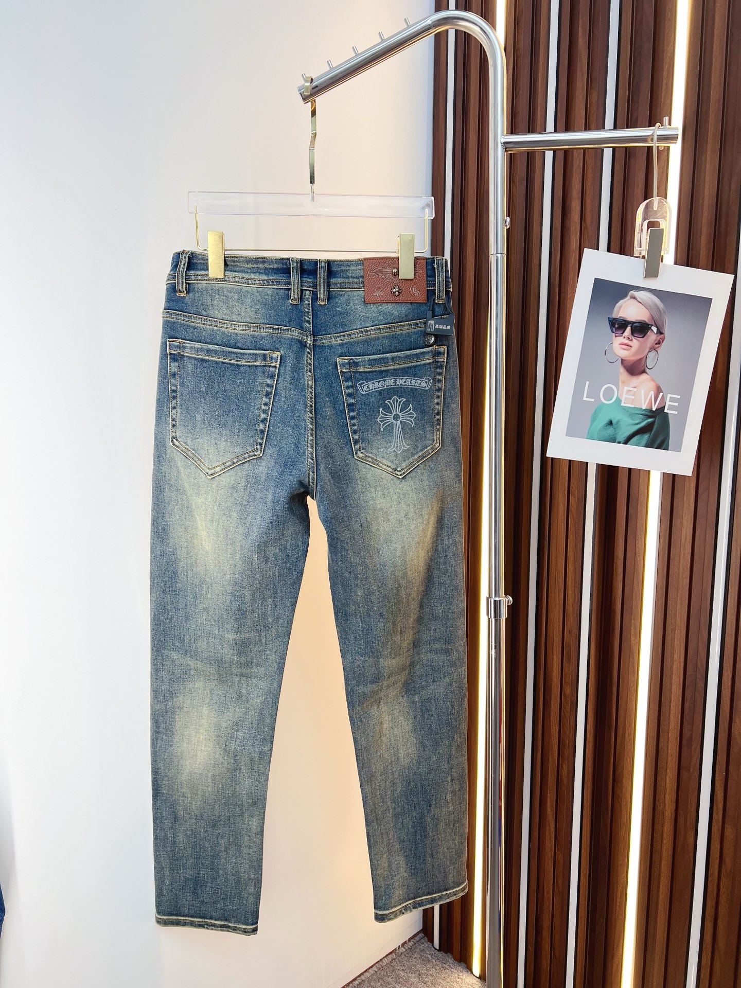 Chrome Hearts Male Jeans Denim Slim Fit