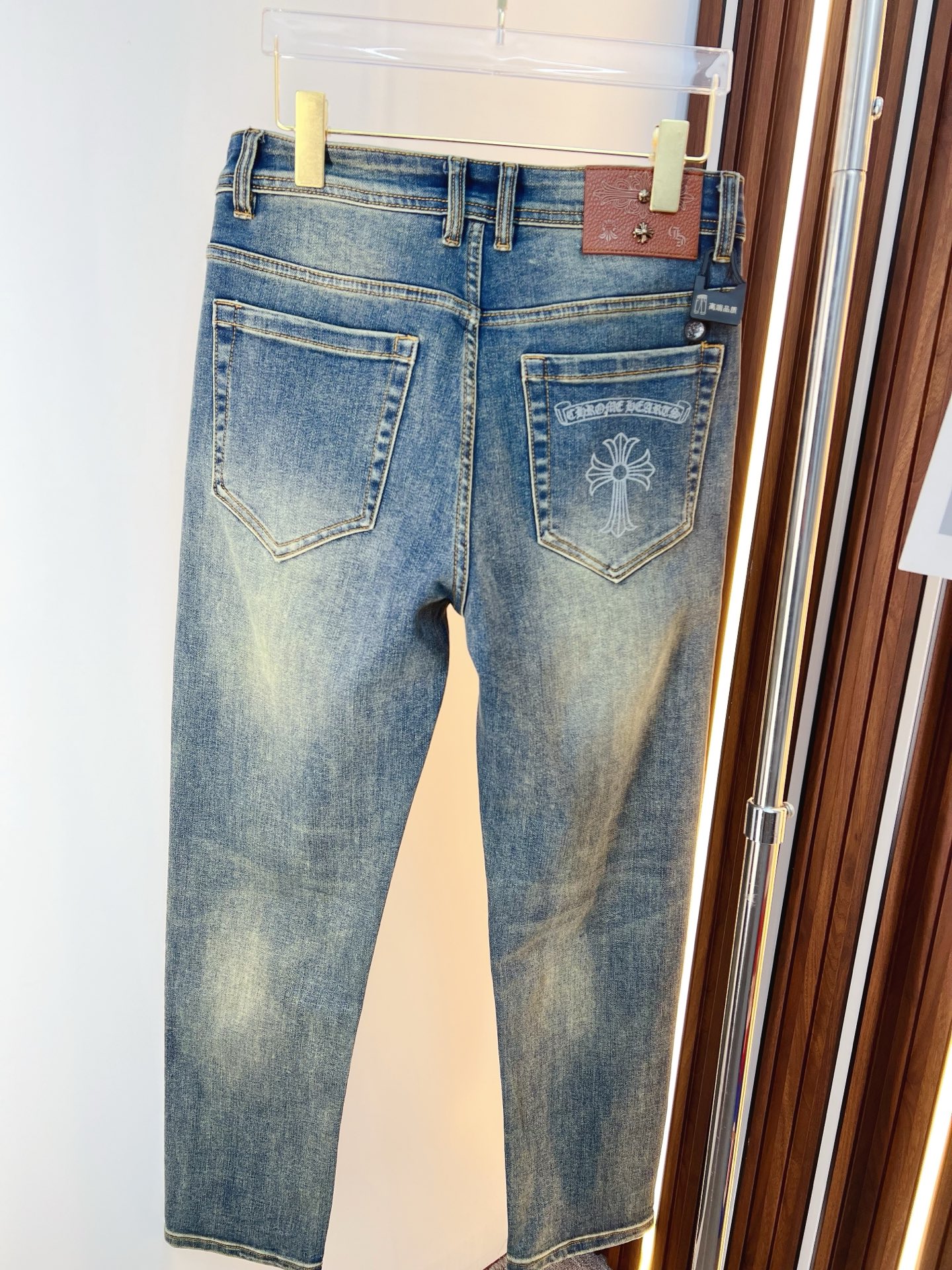 Chrome Hearts Male Jeans Denim Slim Fit