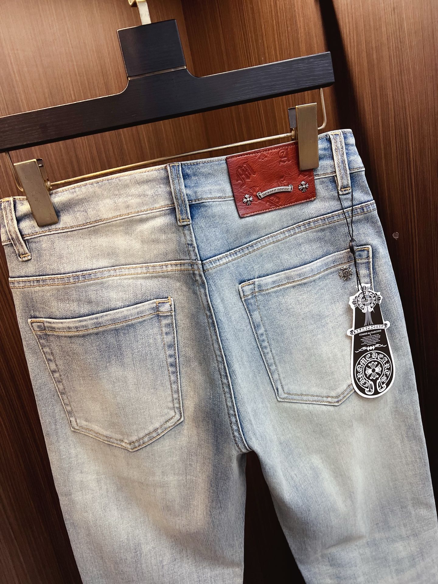 Chrome Hearts Male Jeans Denim Slim Fit