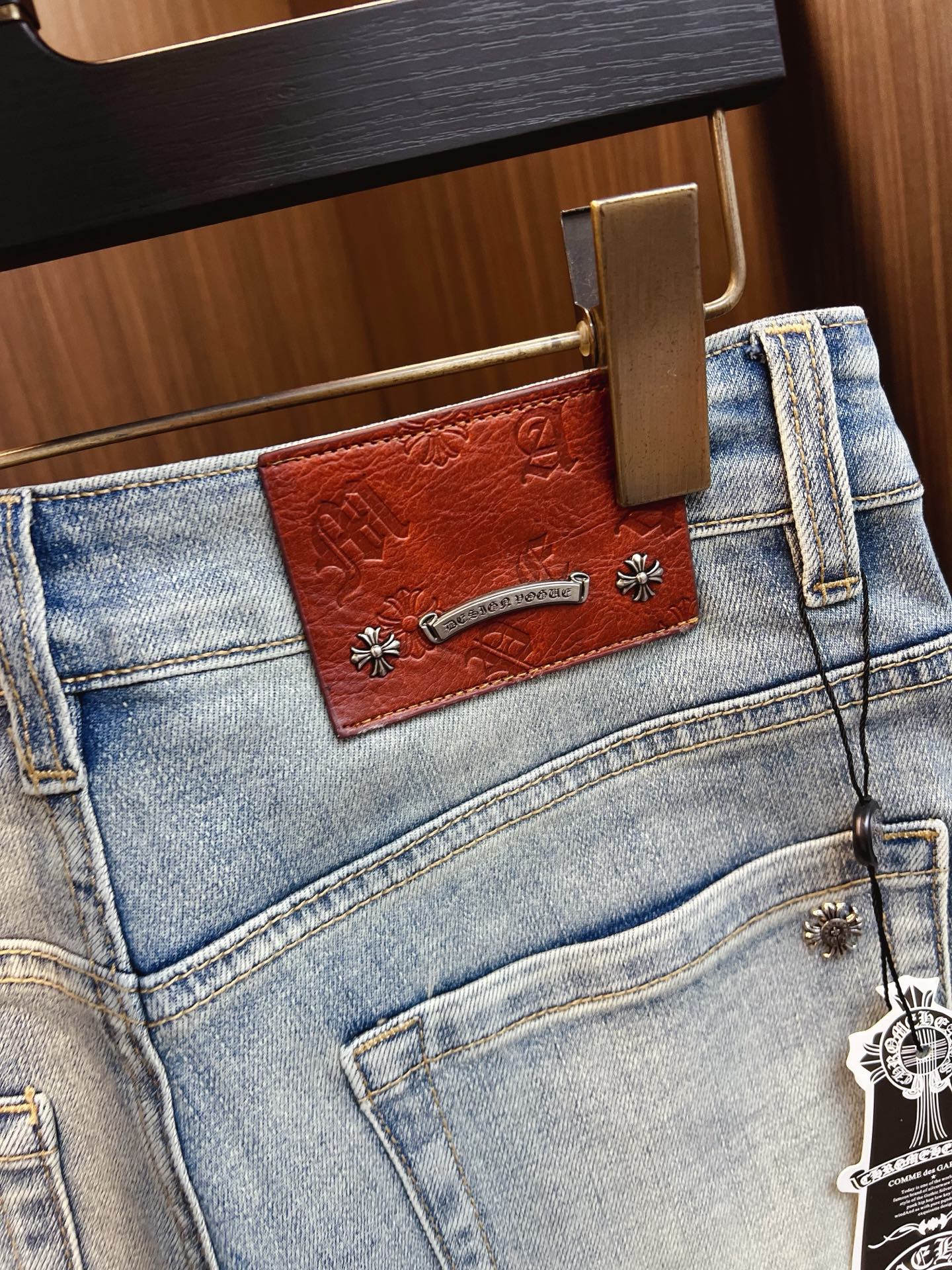 Chrome Hearts Male Jeans Denim Slim Fit