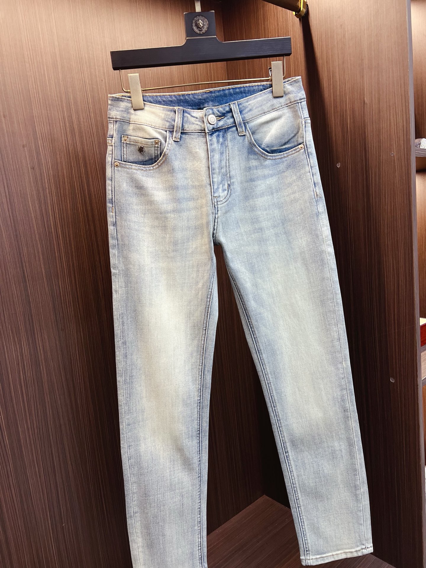 Chrome Hearts Male Jeans Denim Slim Fit