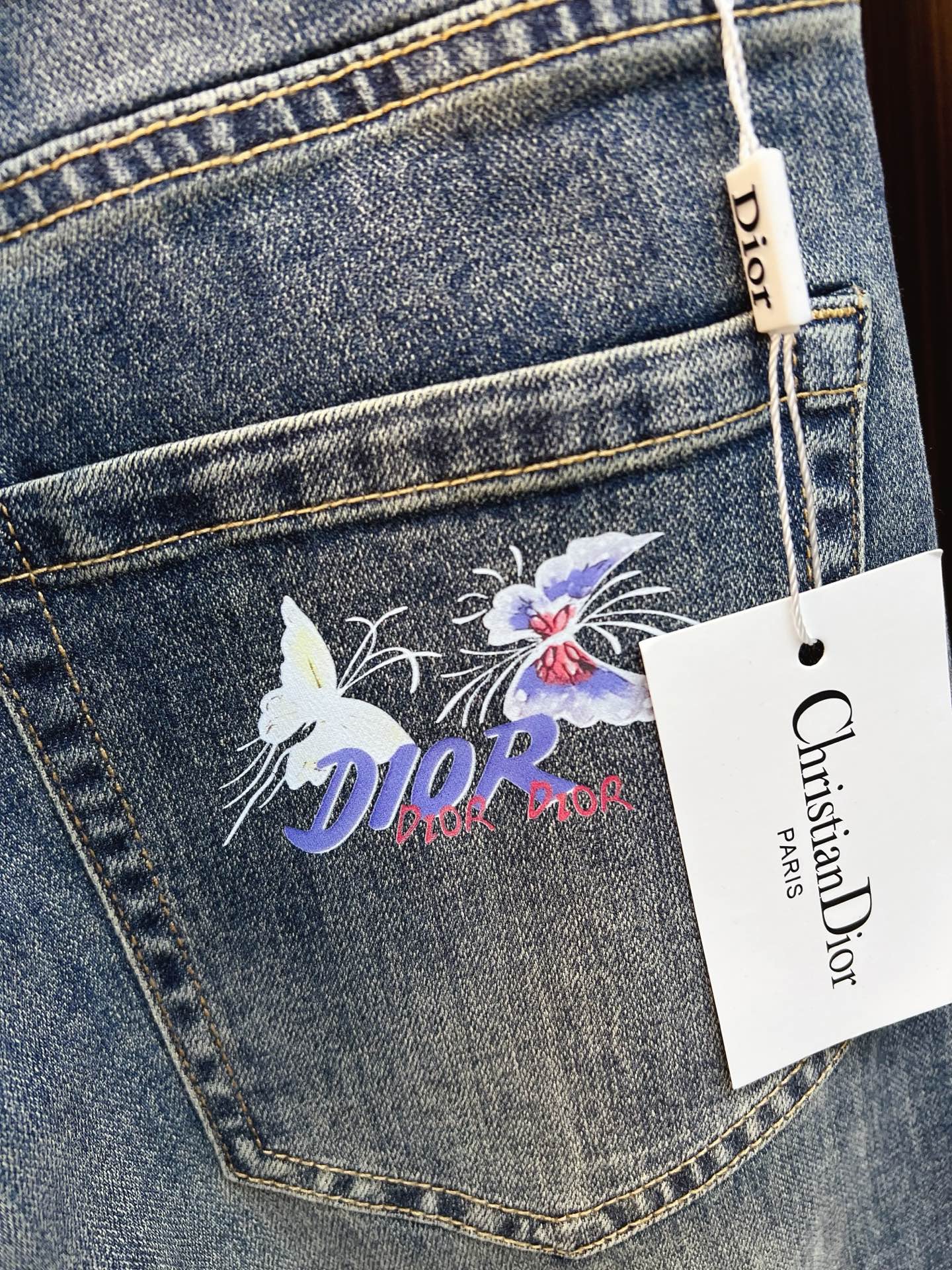 Dior Male Jeans Denim Slim Fit