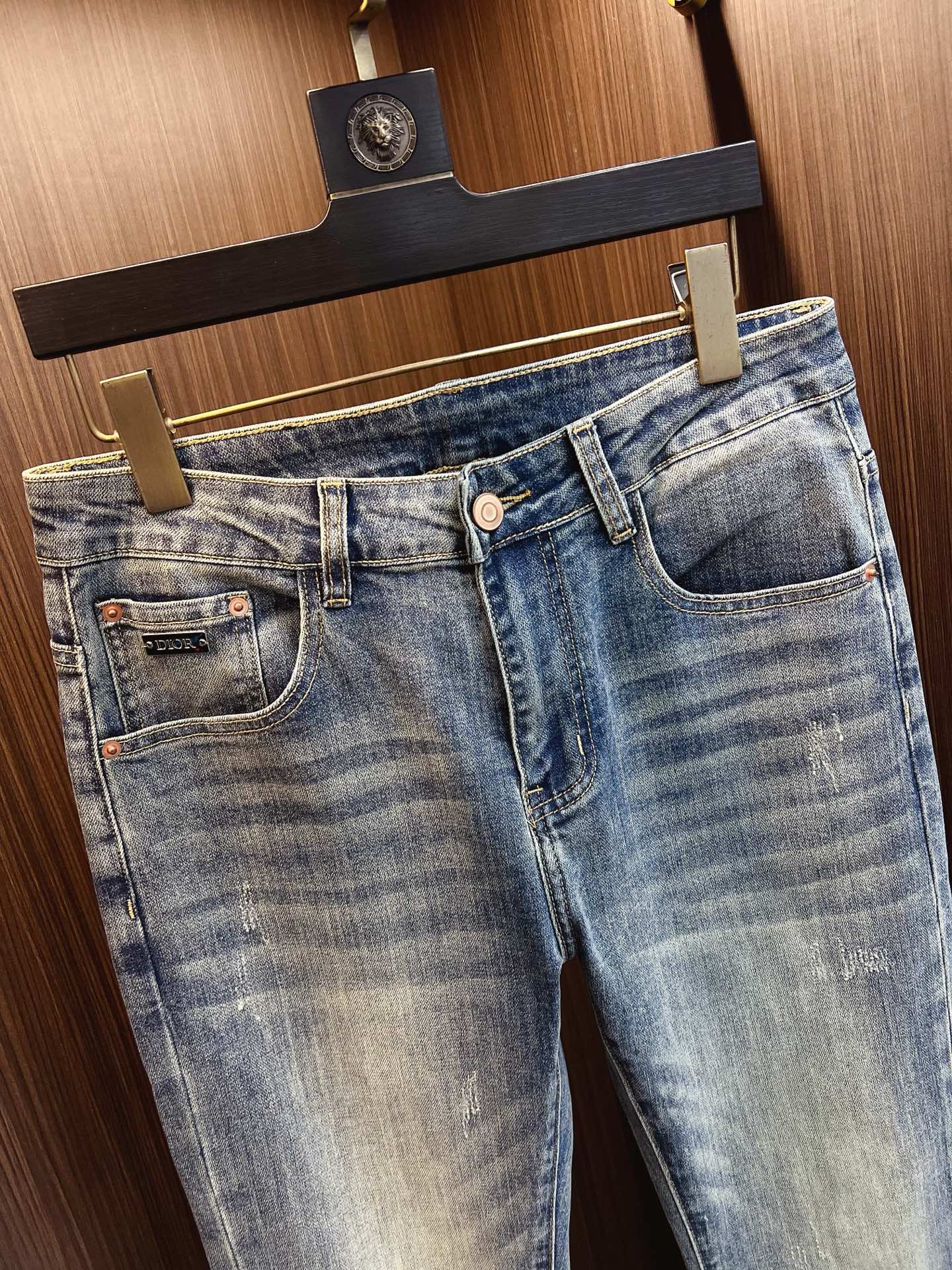 Dior Male Jeans Denim Slim Fit