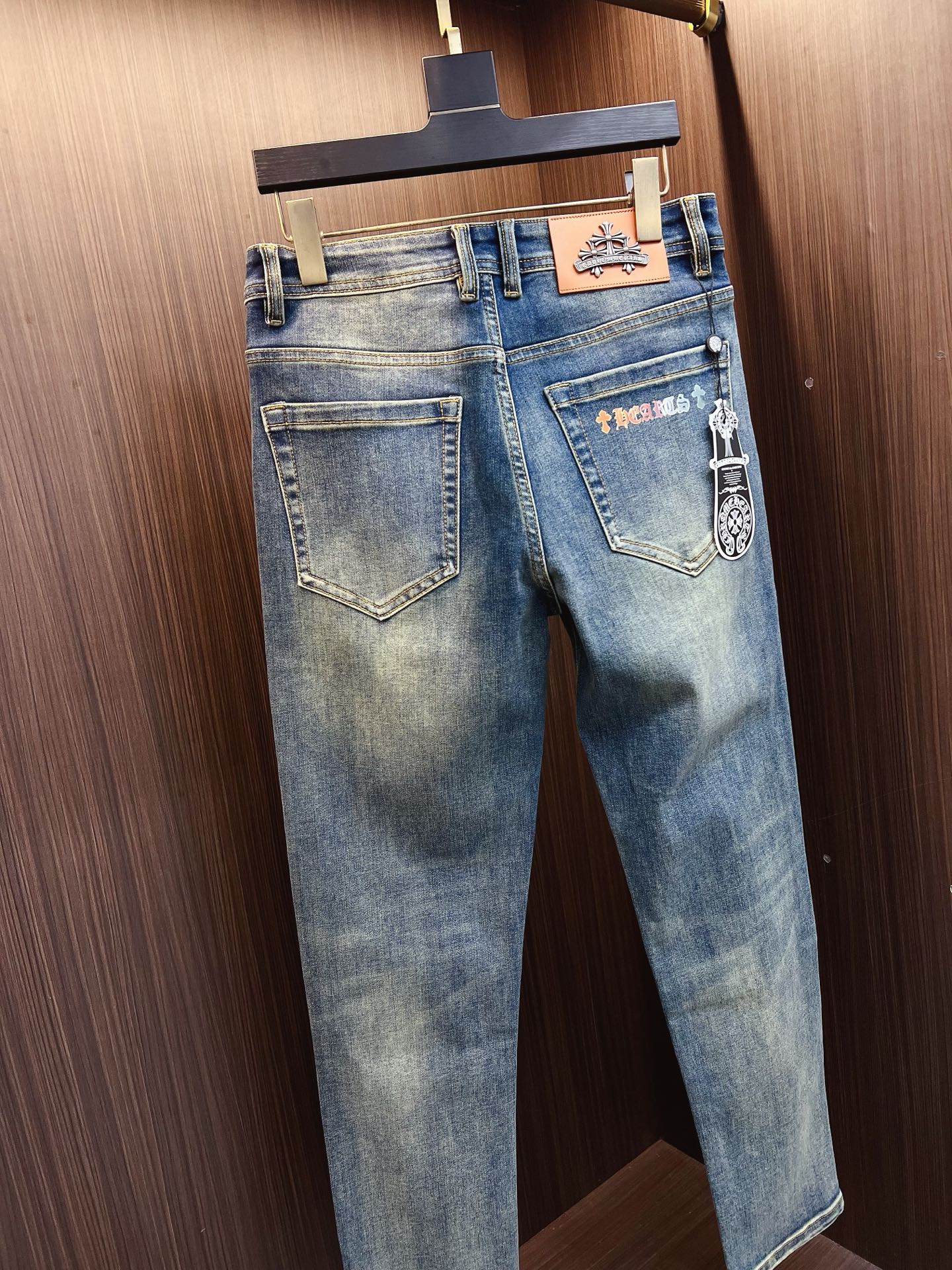 Chrome Hearts Male Jeans Denim Slim Fit