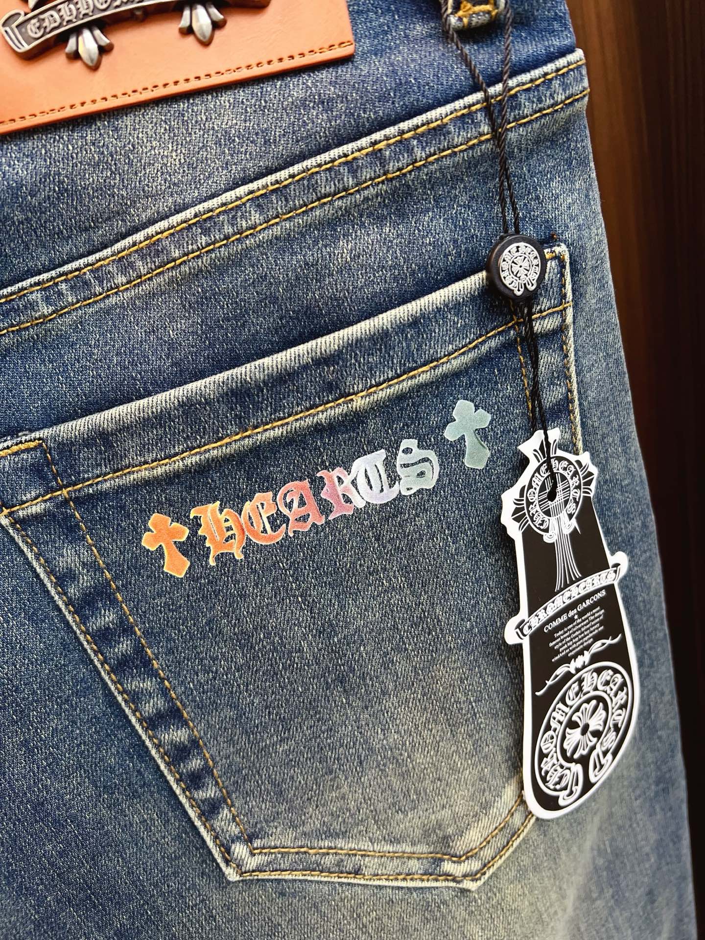 Chrome Hearts Male Jeans Denim Slim Fit