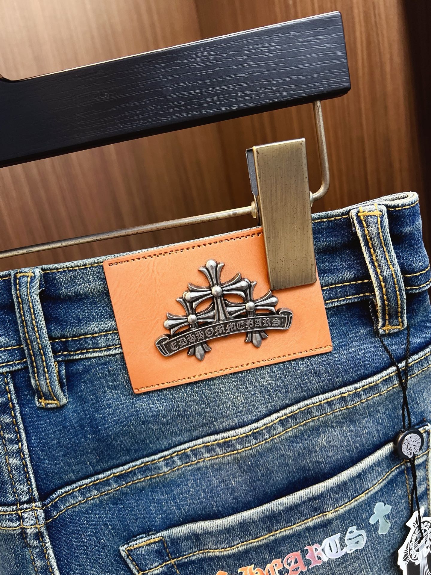 Chrome Hearts Male Jeans Denim Slim Fit